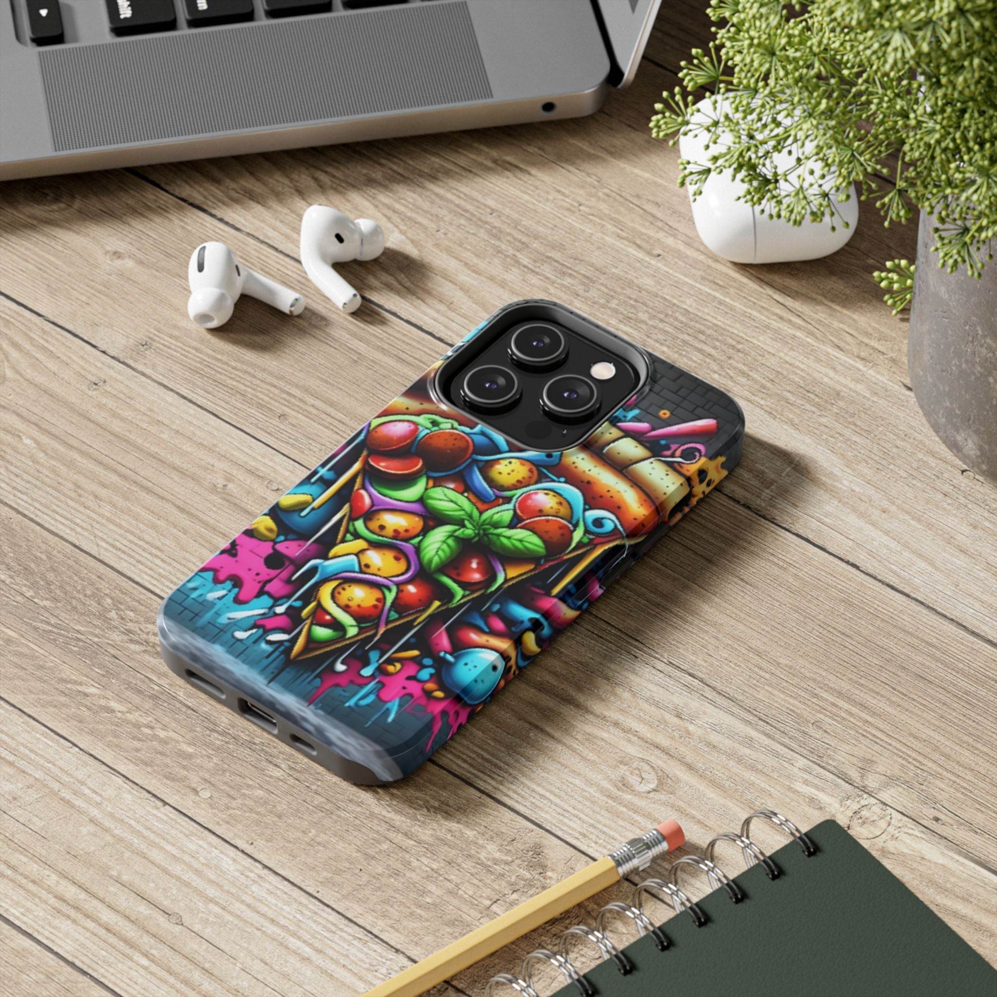 Graffiti Pizza Phone Case - iPhone Tough Case - Hook's Rubs & Spices