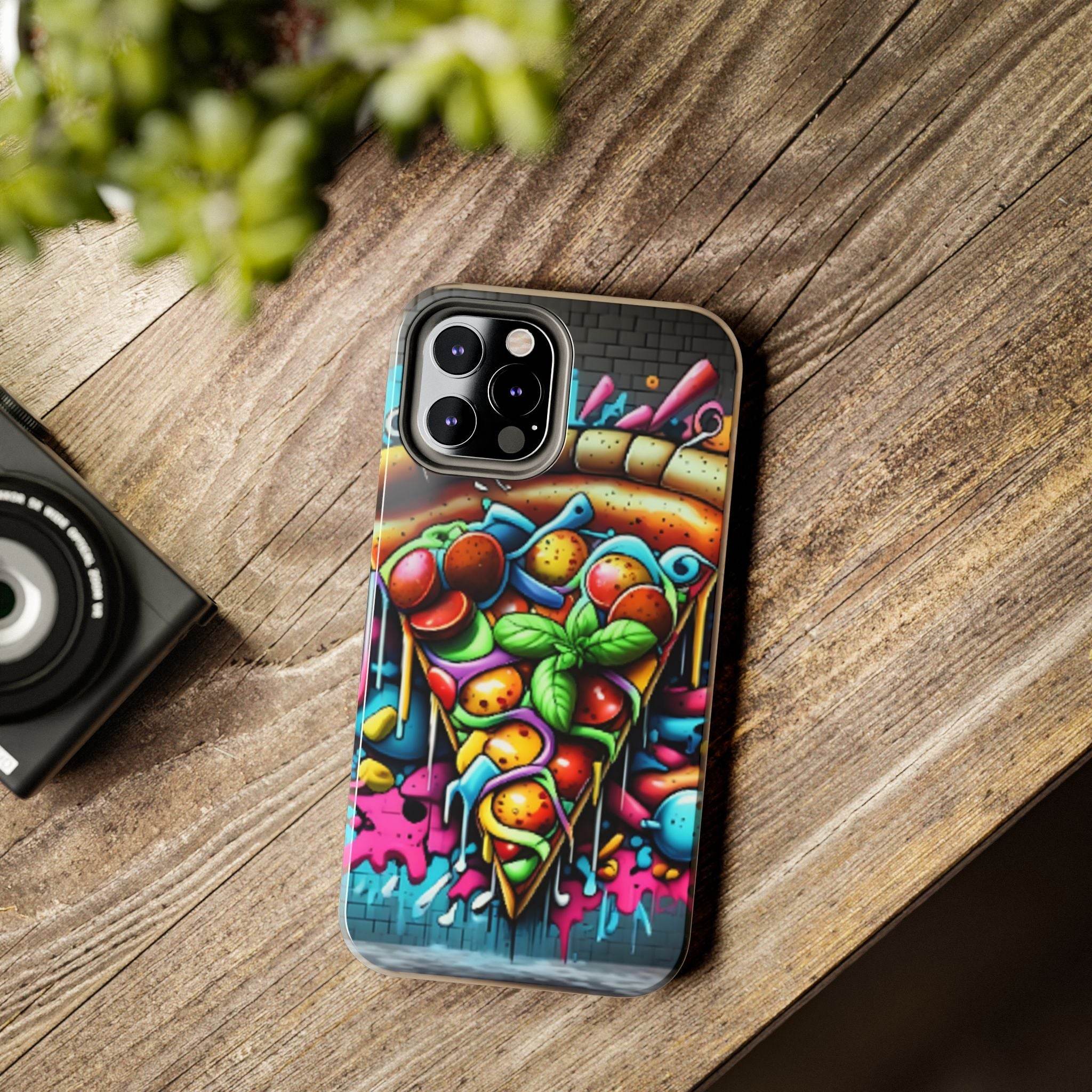 Graffiti Pizza Phone Case - iPhone Tough Case - Hook's Rubs & Spices