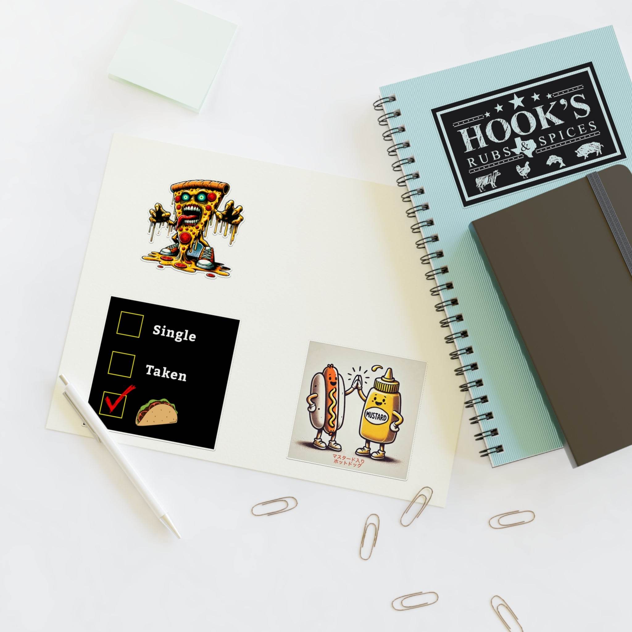 Hook's Rub Silly Sticker Sheet Collection - Hook's Rubs & Spices