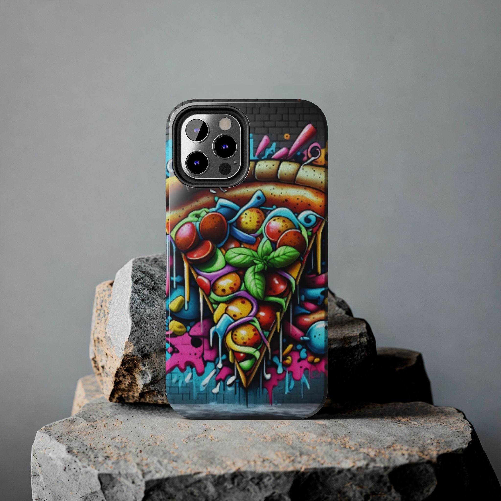 Graffiti Pizza Phone Case - iPhone Tough Case - Hook's Rubs & Spices