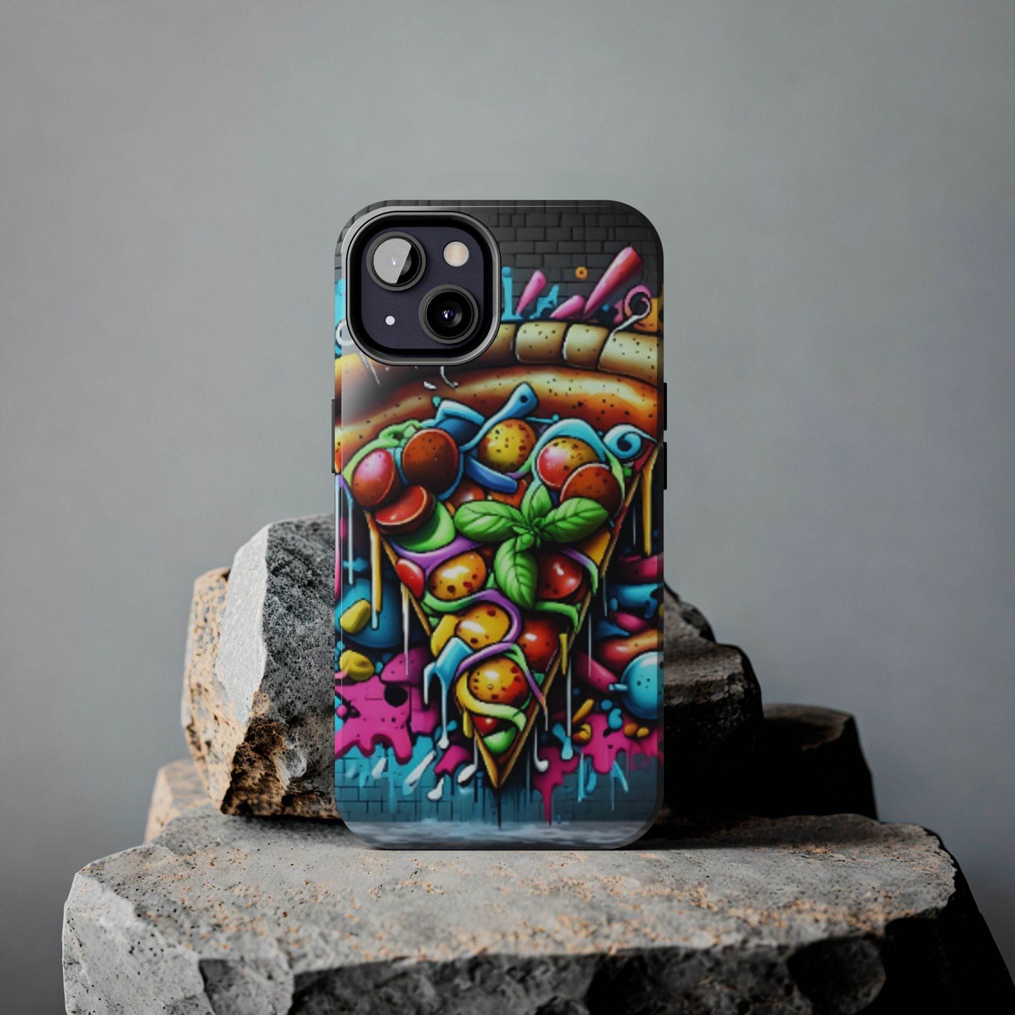 Graffiti Pizza Phone Case - iPhone Tough Case - Hook's Rubs & Spices