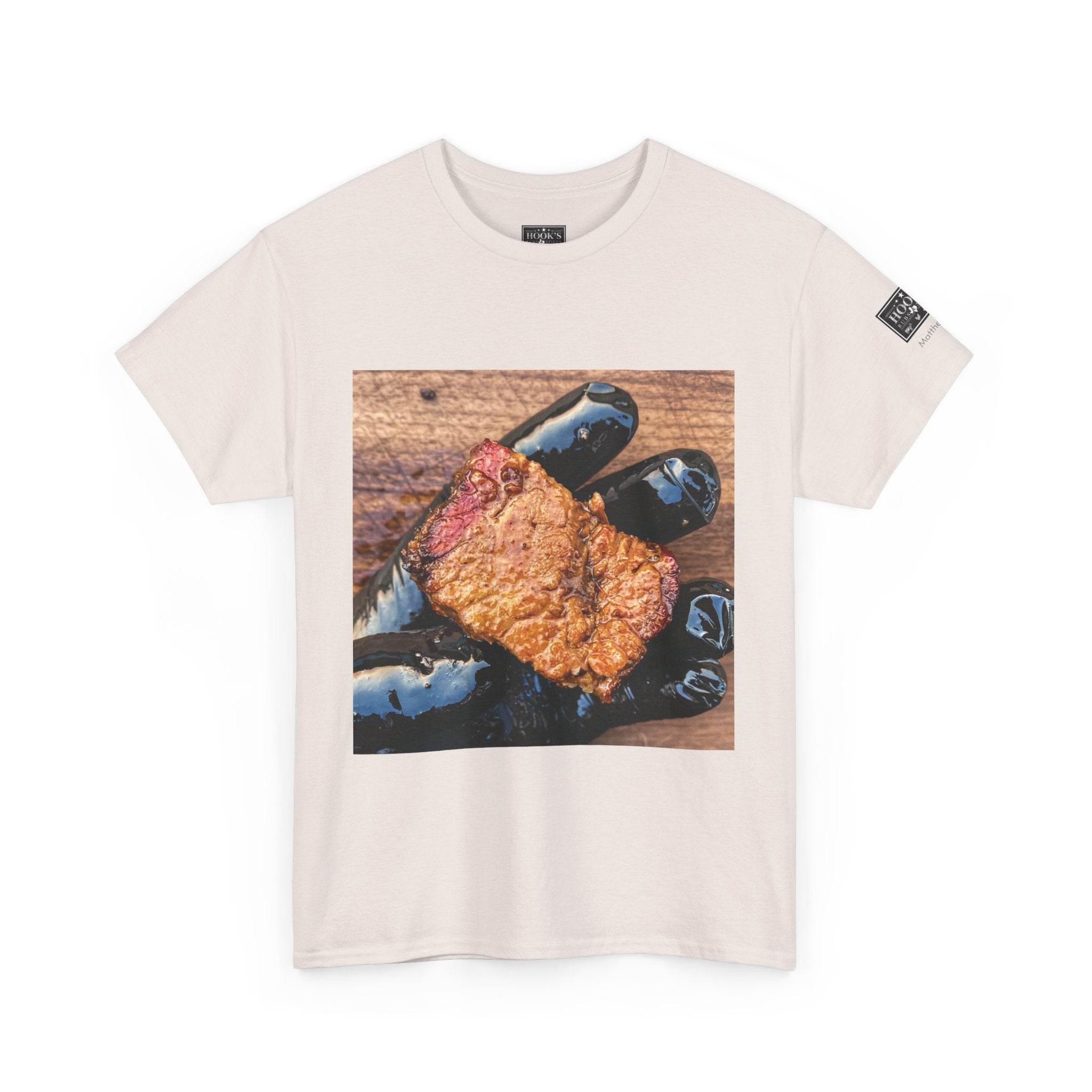 Juicy BBE - Brisket Burnt End Soft Cotton Tee - Hook's Rubs & Spices