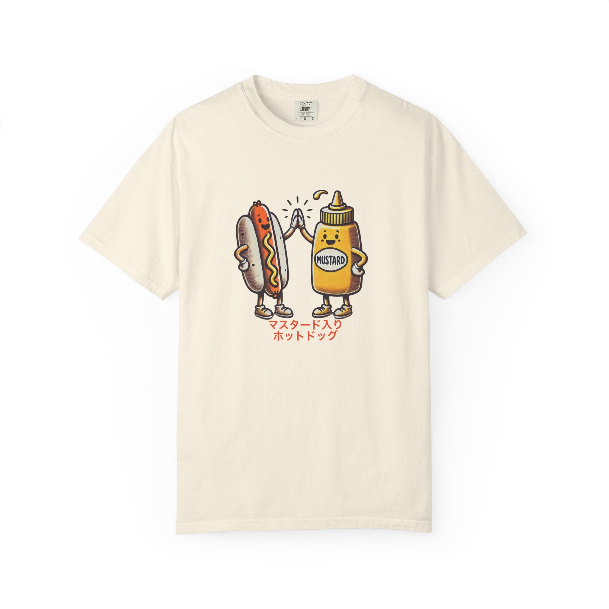 Vintage Hot Dog + Mustard High Five - Tee