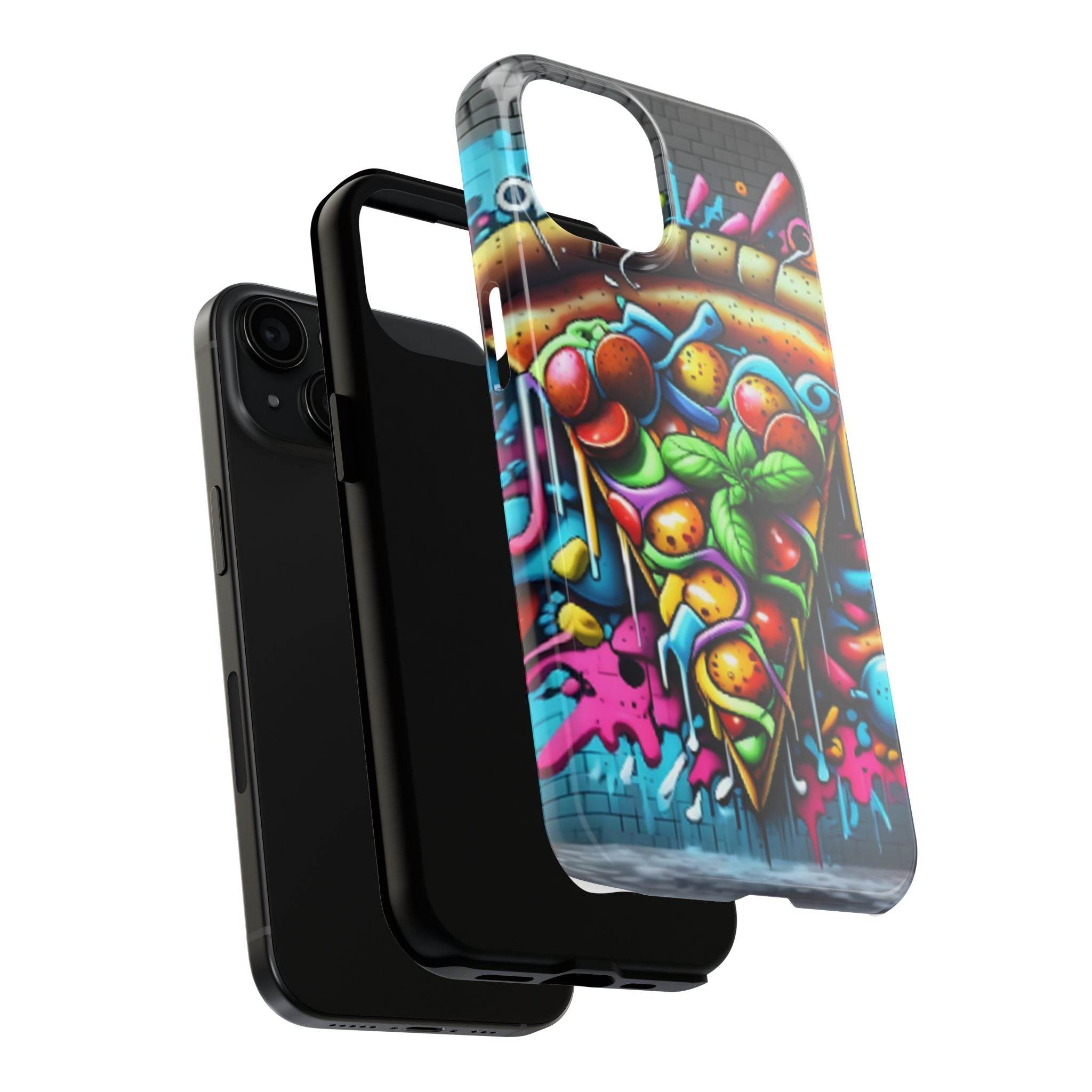 Graffiti Pizza Phone Case - iPhone Tough Case - Hook's Rubs & Spices