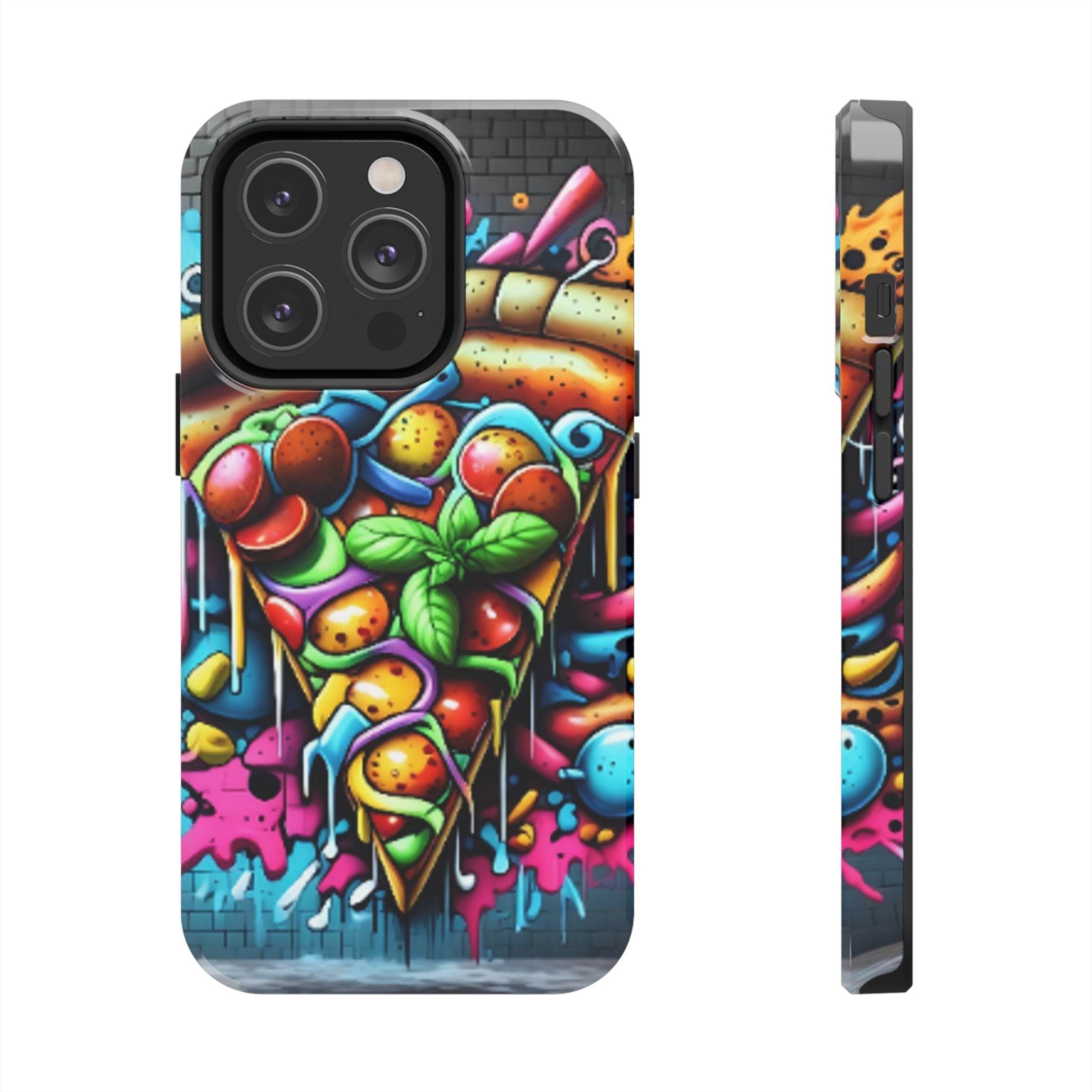 Graffiti Pizza Phone Case - iPhone Tough Case - Hook's Rubs & Spices