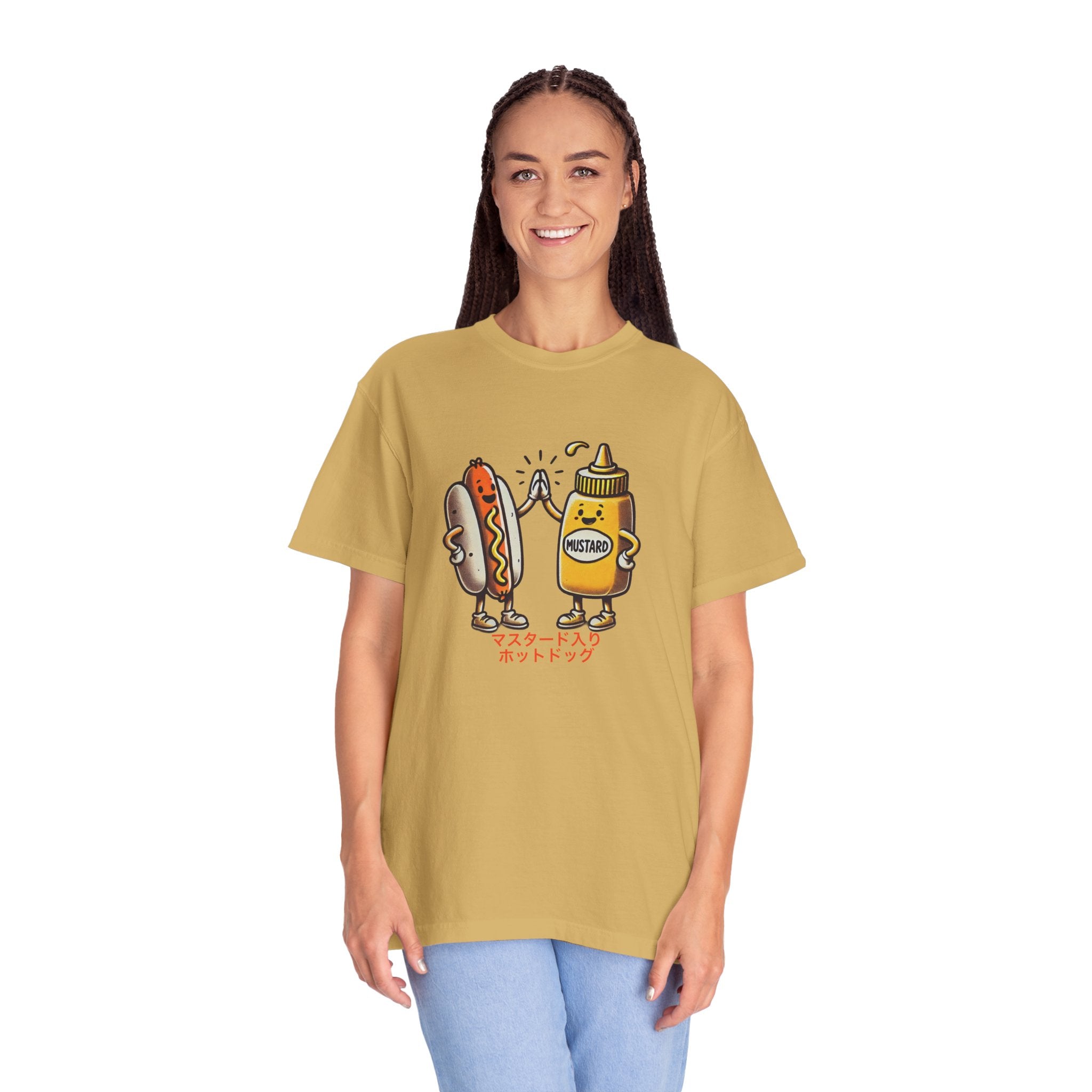 Vintage Hot Dog + Mustard High Five - Tee