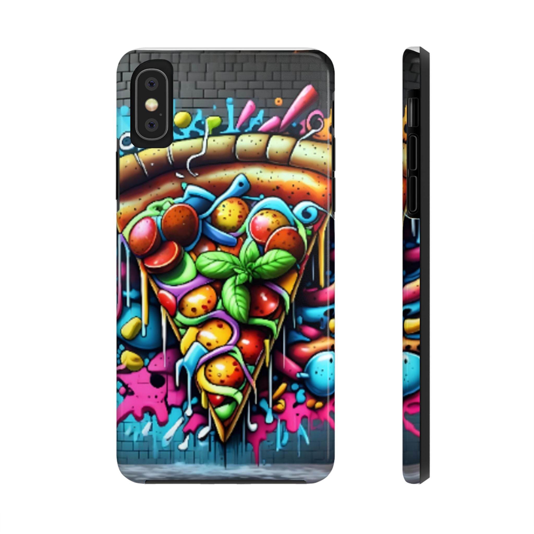 Graffiti Pizza Phone Case - iPhone Tough Case - Hook's Rubs & Spices