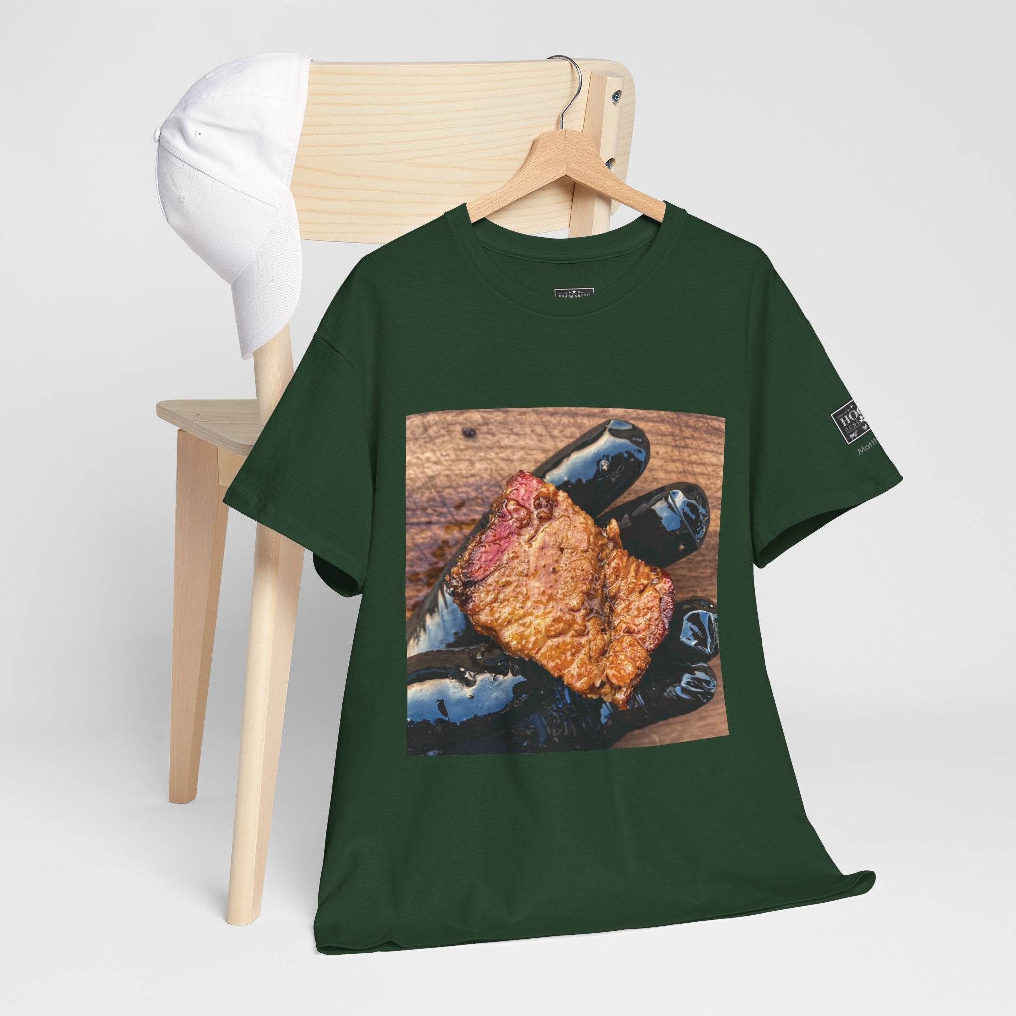Juicy BBE - Brisket Burnt End Soft Cotton Tee - Hook's Rubs & Spices