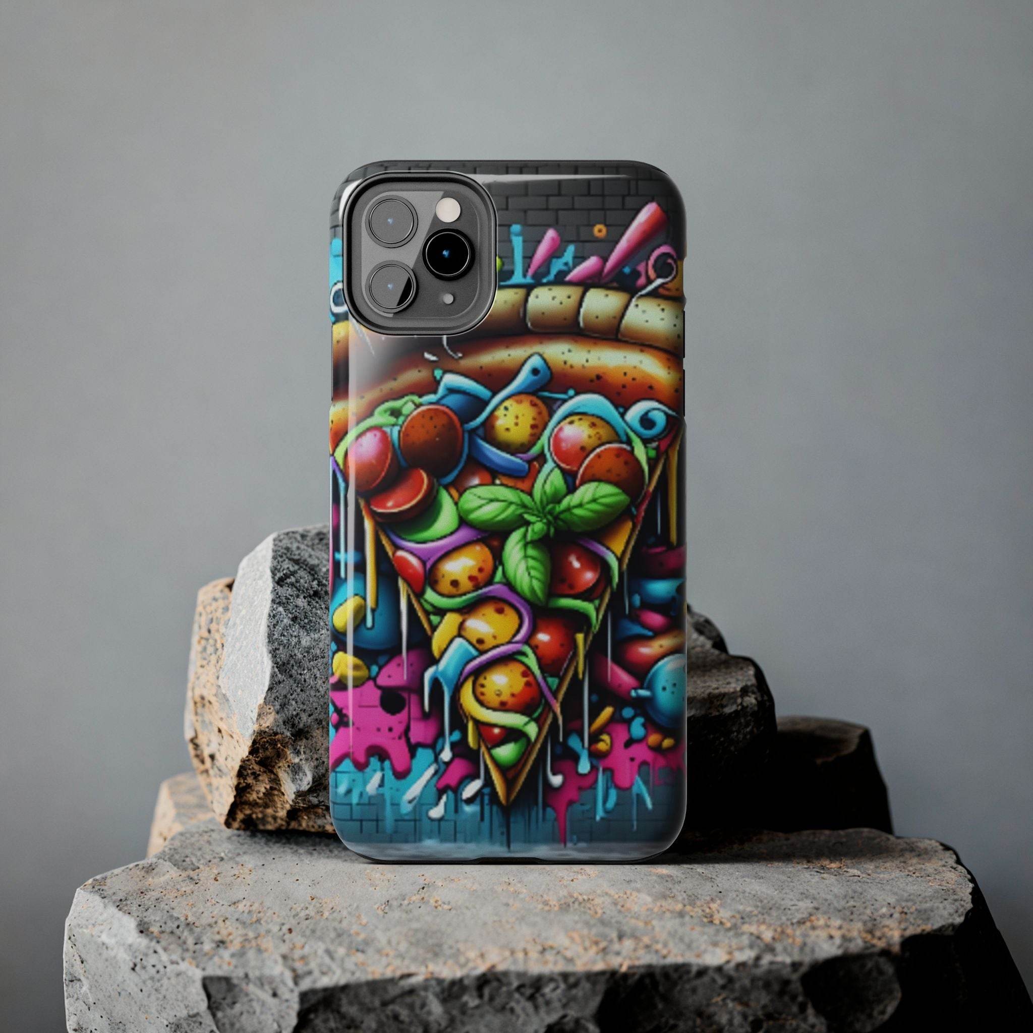 Graffiti Pizza Phone Case - iPhone Tough Case - Hook's Rubs & Spices