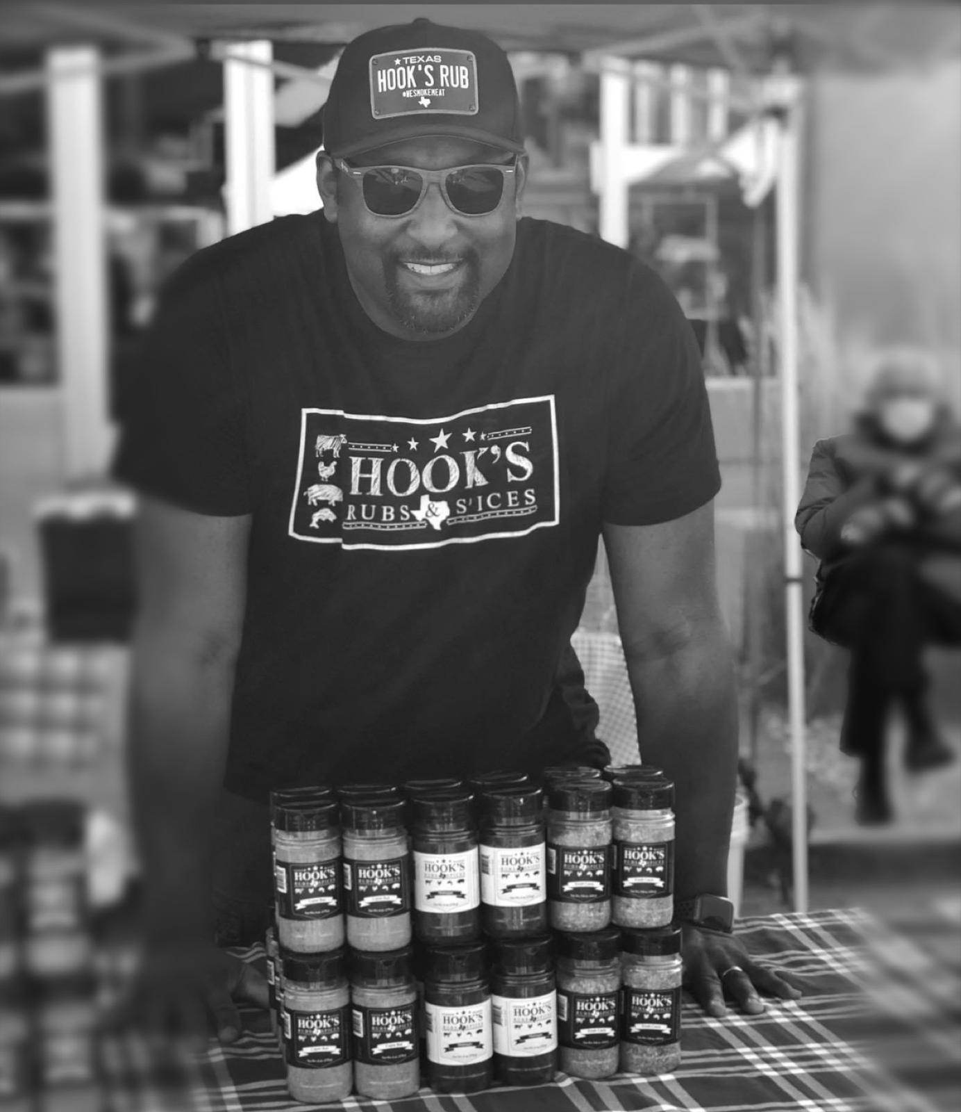 Hook’s Rub Vintage Texas License Plate Hat with Leather White Plate - Hook's Rubs & Spices