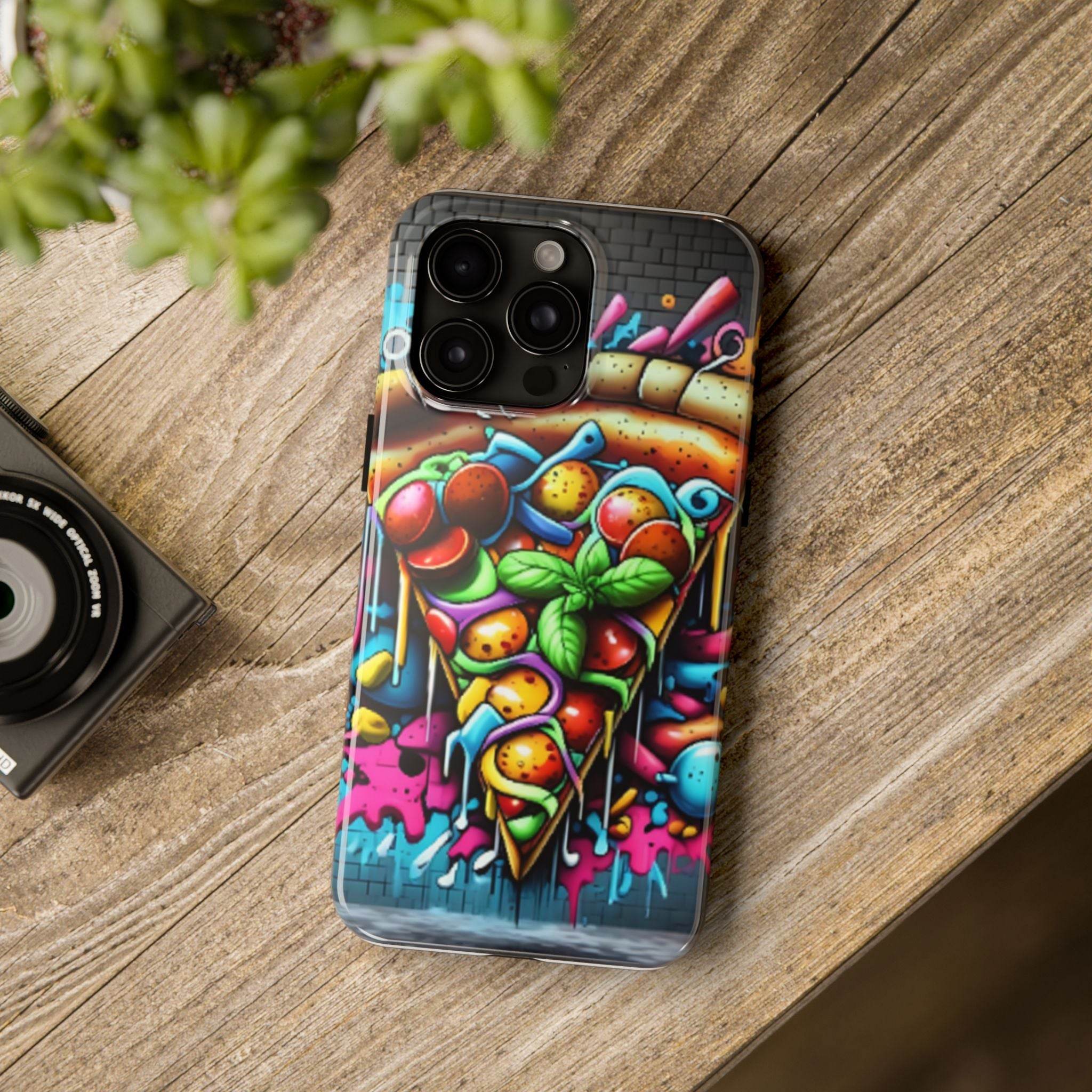 Graffiti Pizza Phone Case - iPhone Tough Case - Hook's Rubs & Spices