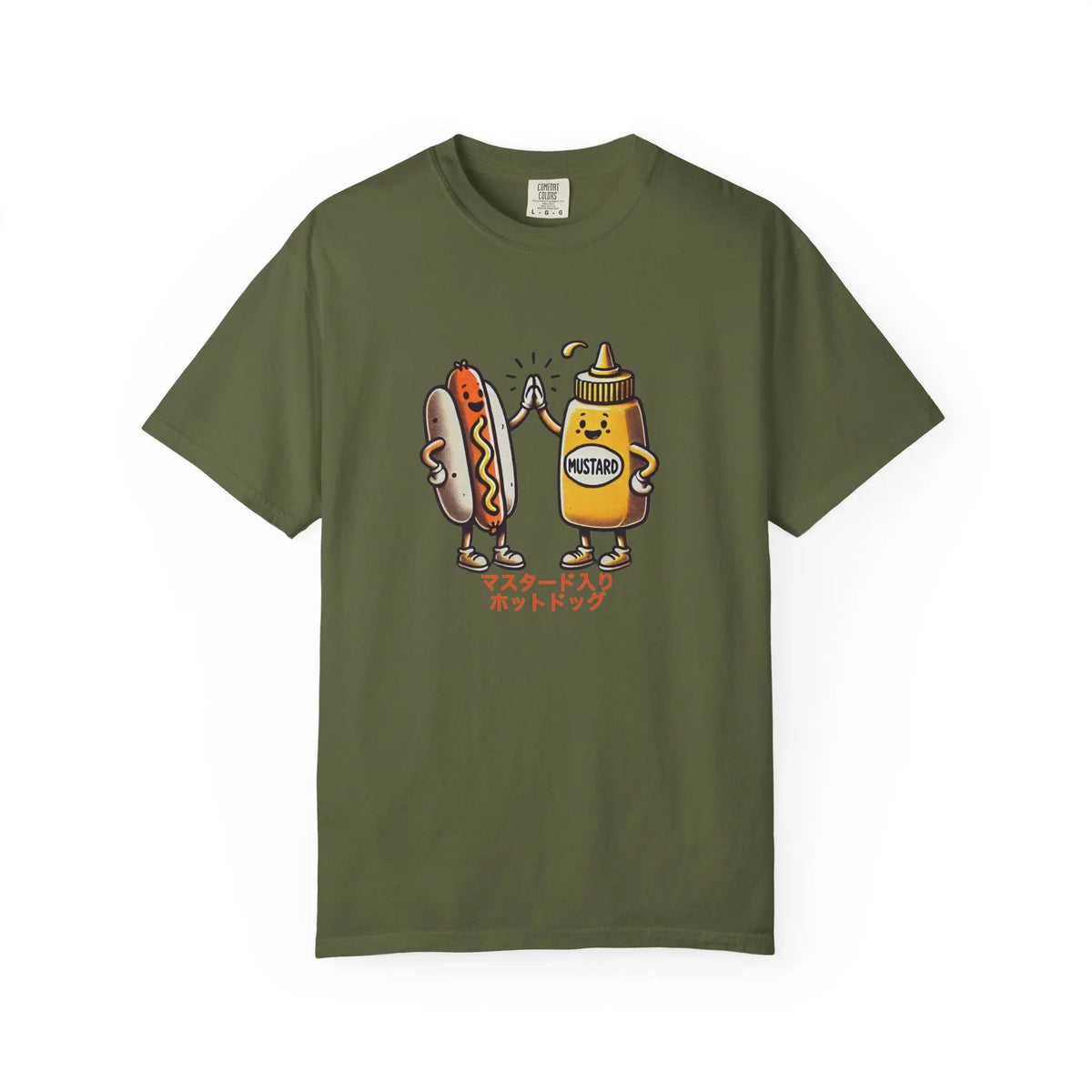 Vintage Hot Dog + Mustard High Five - Tee - Hook's Rubs & Spices