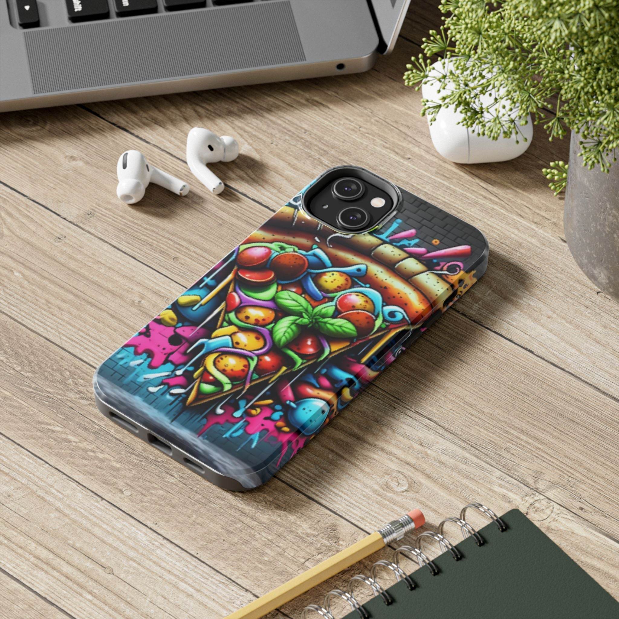 Graffiti Pizza Phone Case - iPhone Tough Case - Hook's Rubs & Spices