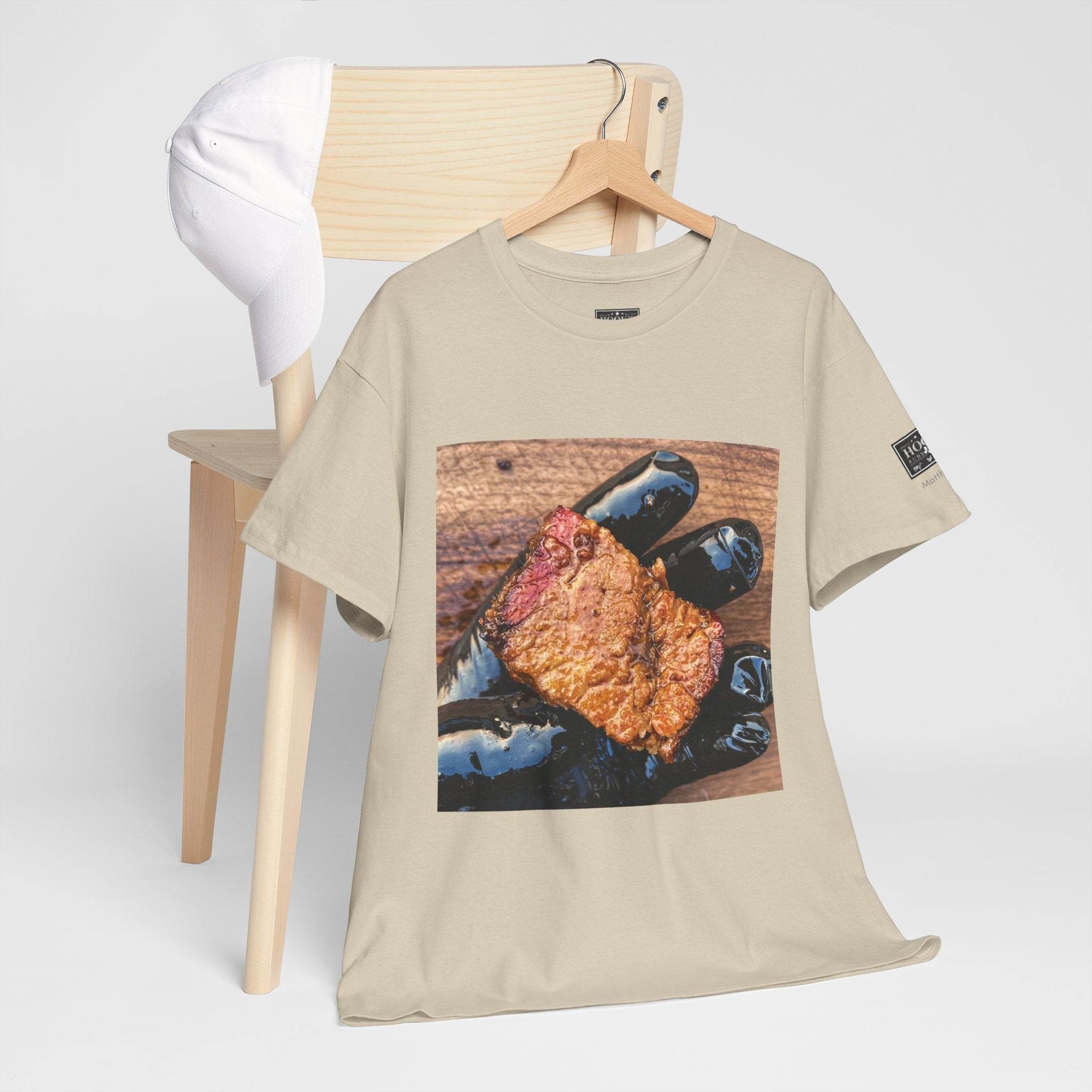 Juicy BBE - Brisket Burnt End Soft Cotton Tee - Hook's Rubs & Spices
