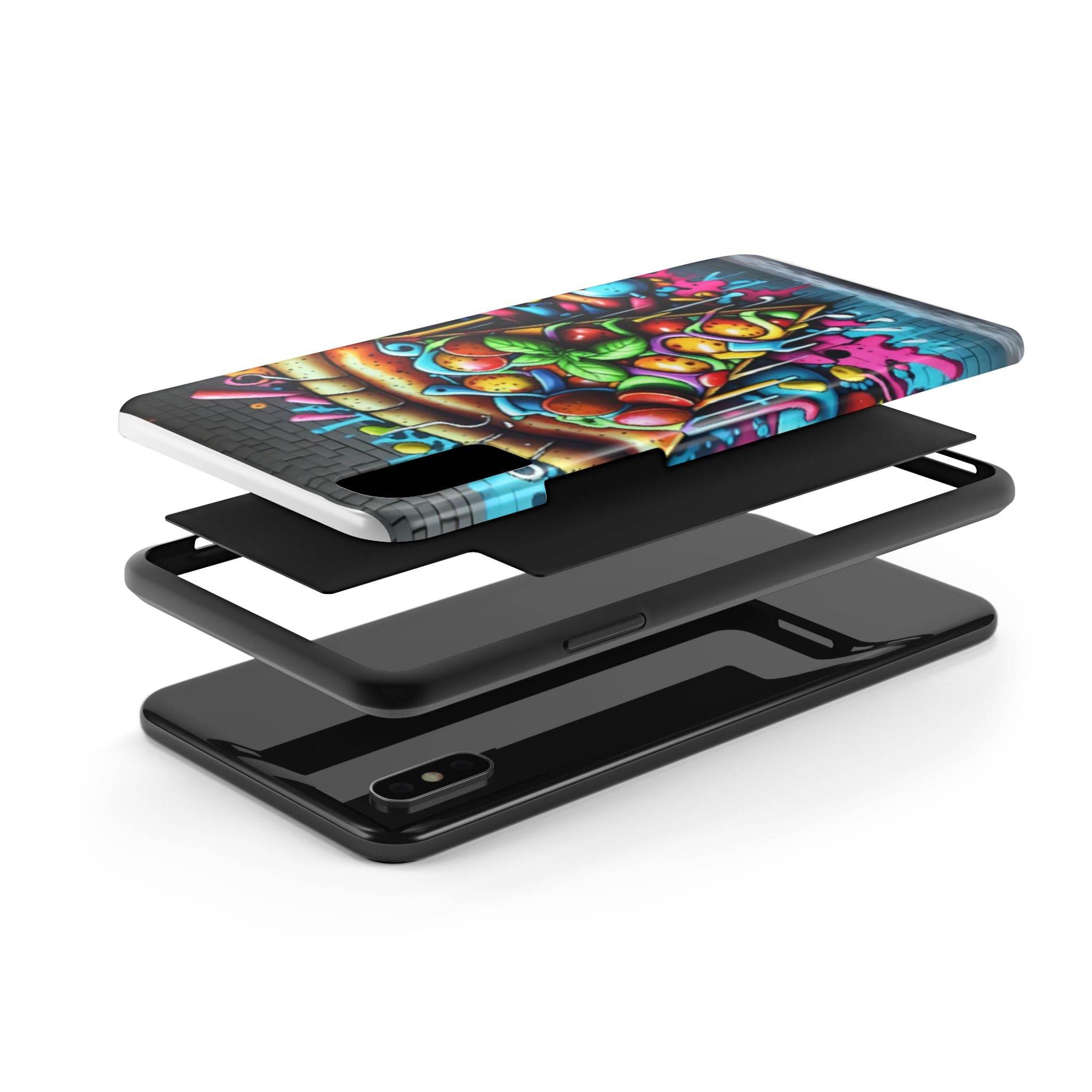Graffiti Pizza Phone Case - iPhone Tough Case - Hook's Rubs & Spices