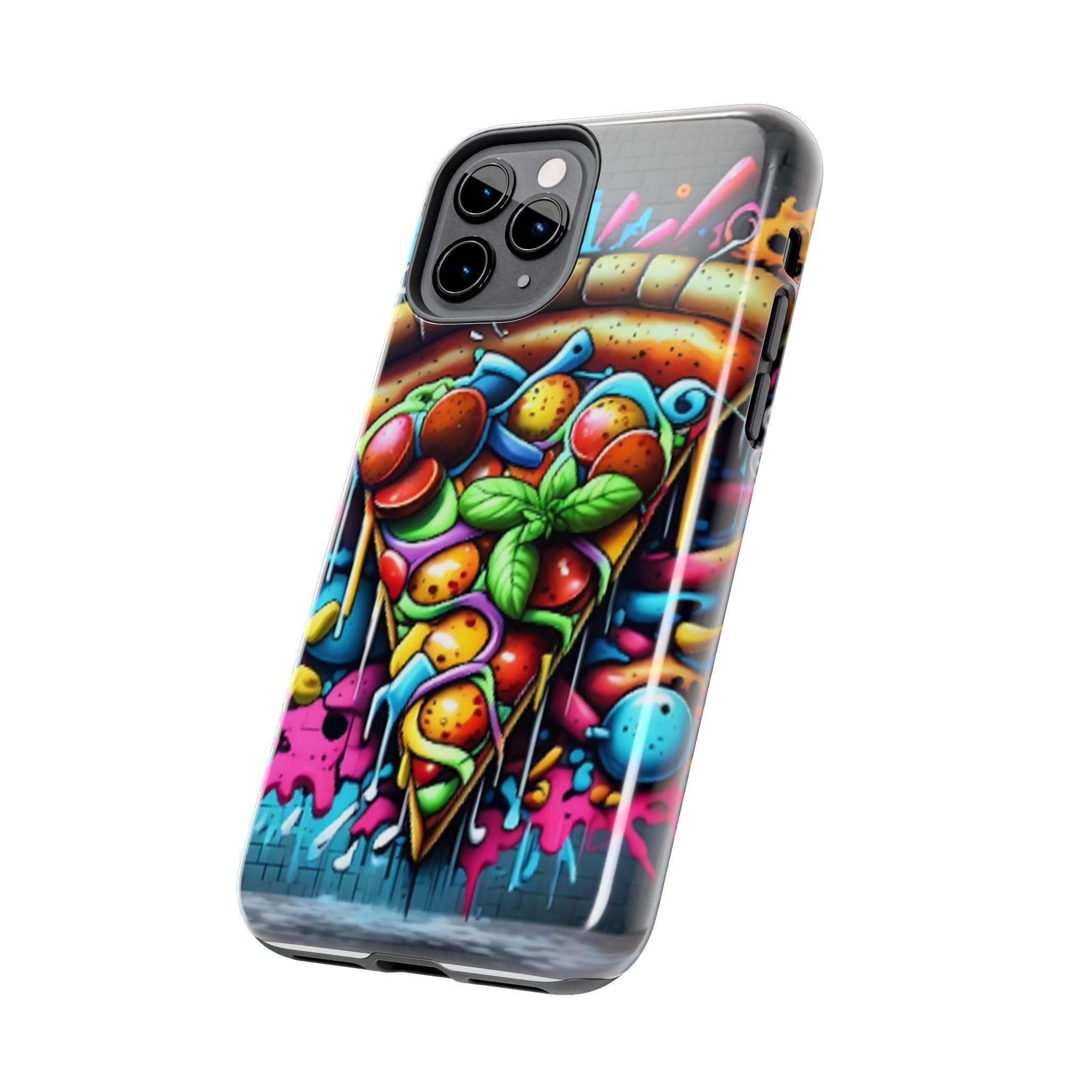 Graffiti Pizza Phone Case - iPhone Tough Case - Hook's Rubs & Spices