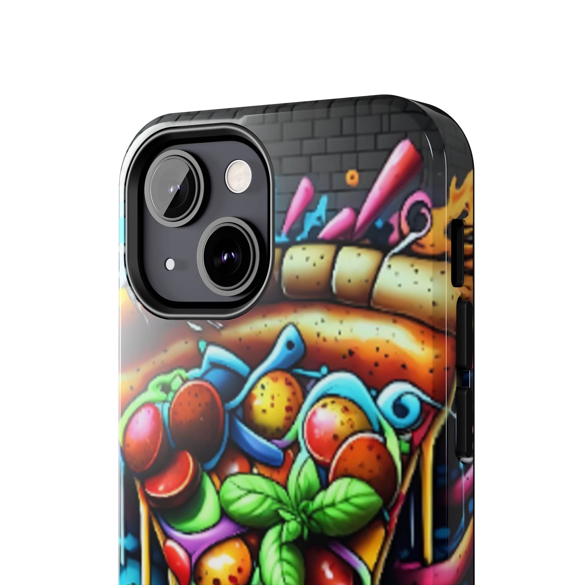 Graffiti Pizza Phone Case - iPhone Tough Case - Hook's Rubs & Spices