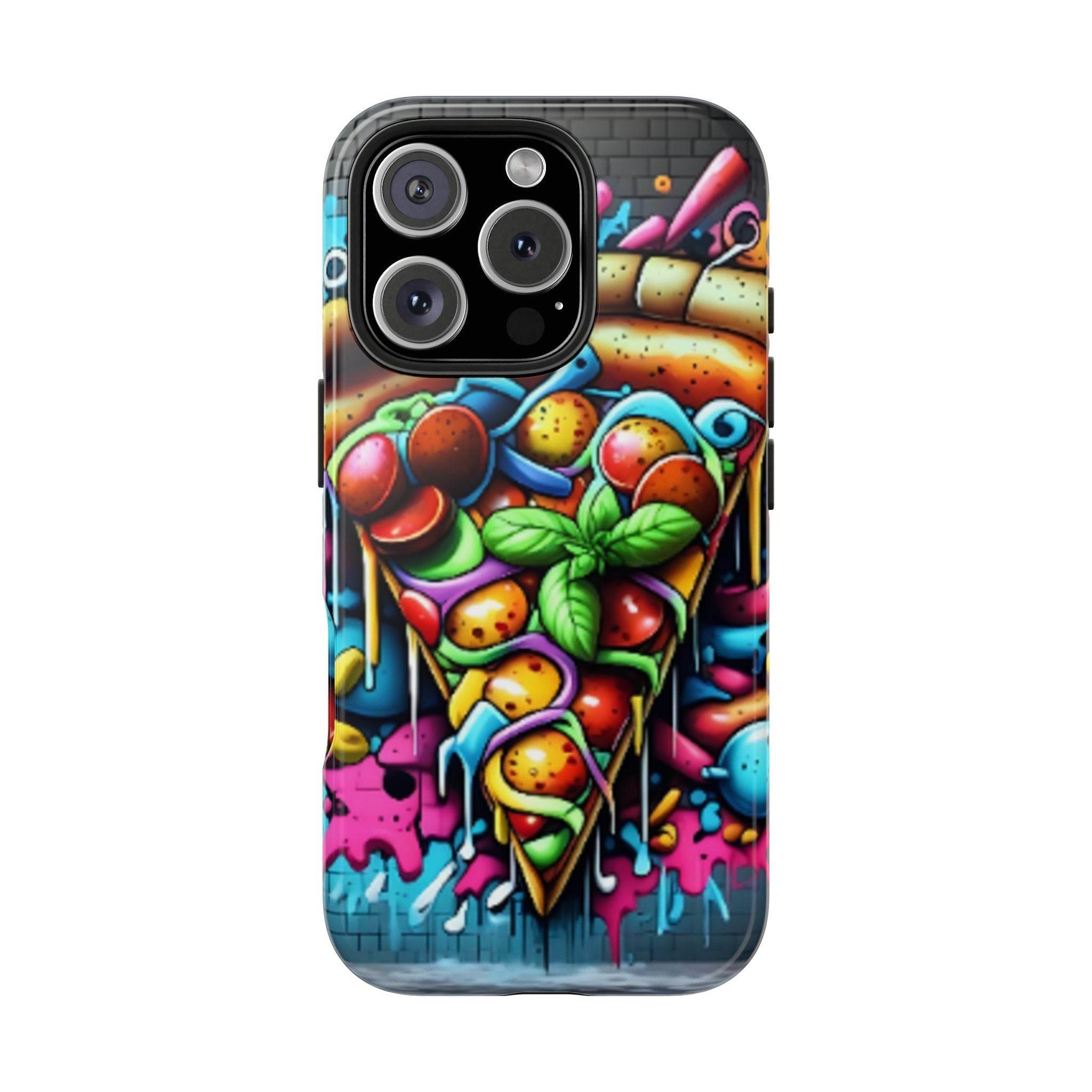 Graffiti Pizza Phone Case - iPhone Tough Case - Hook's Rubs & Spices