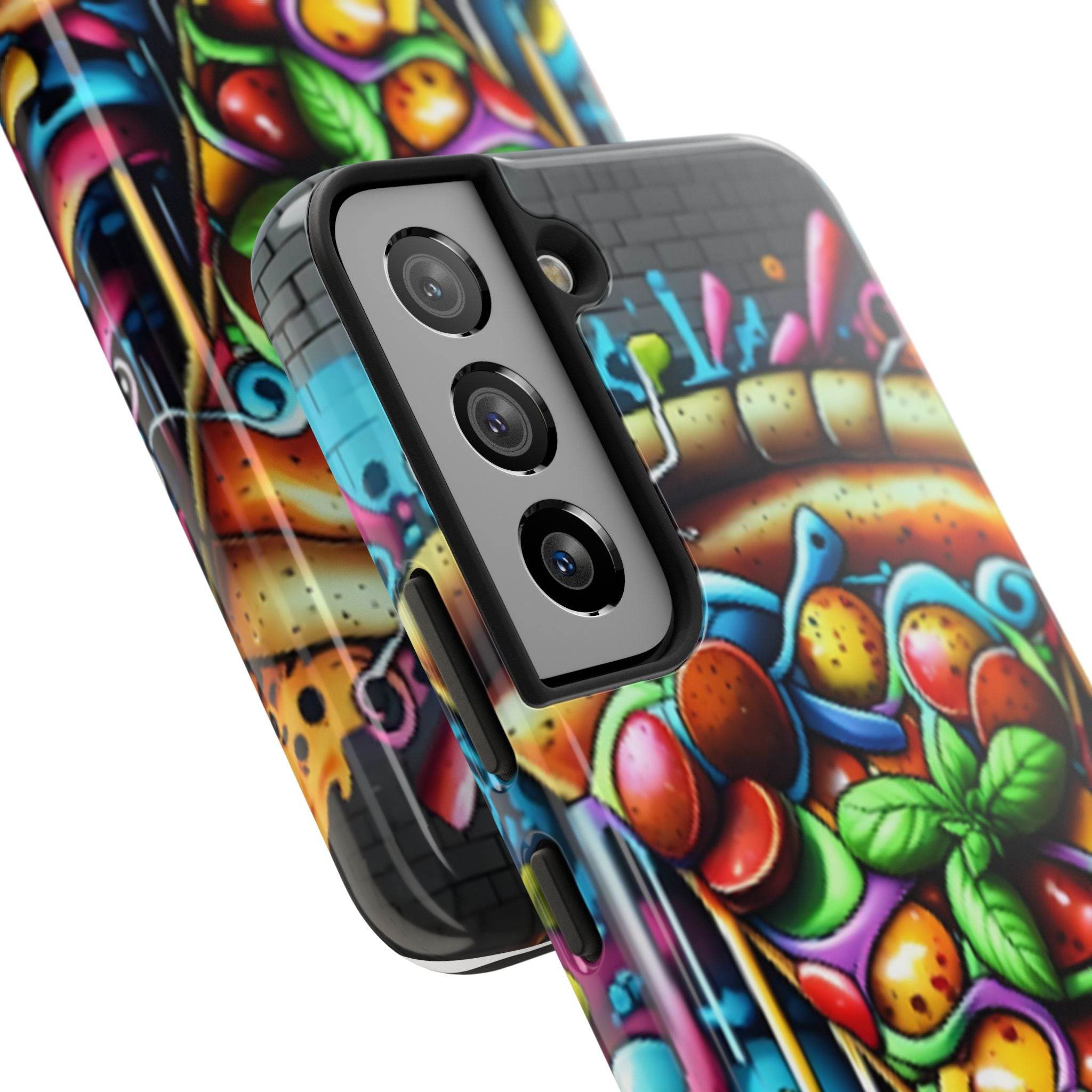 Graffiti Pizza Phone Case - Samsung Galaxy 21 22 23 24 Tough Case - Hook's Rubs & Spices