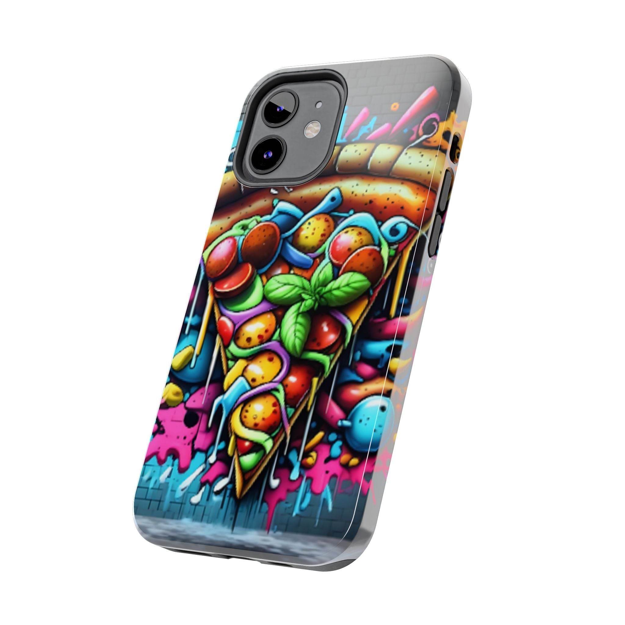 Graffiti Pizza Phone Case - iPhone Tough Case - Hook's Rubs & Spices