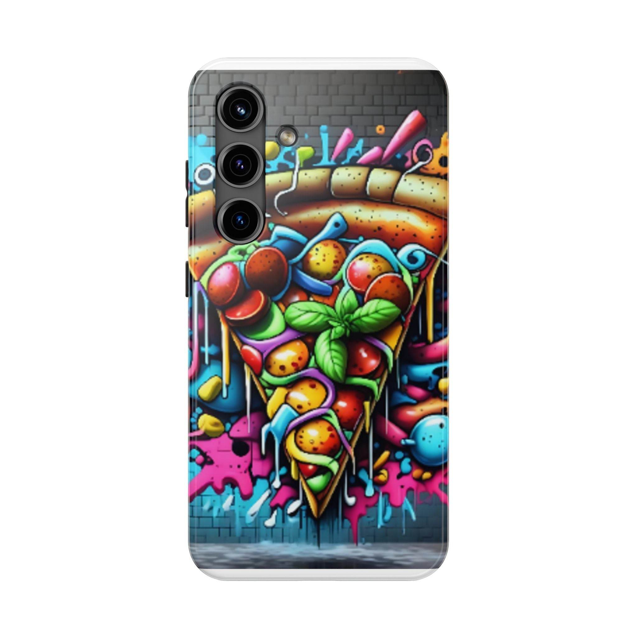Graffiti Pizza Phone Case - Samsung Galaxy 21 22 23 24 Tough Case - Hook's Rubs & Spices