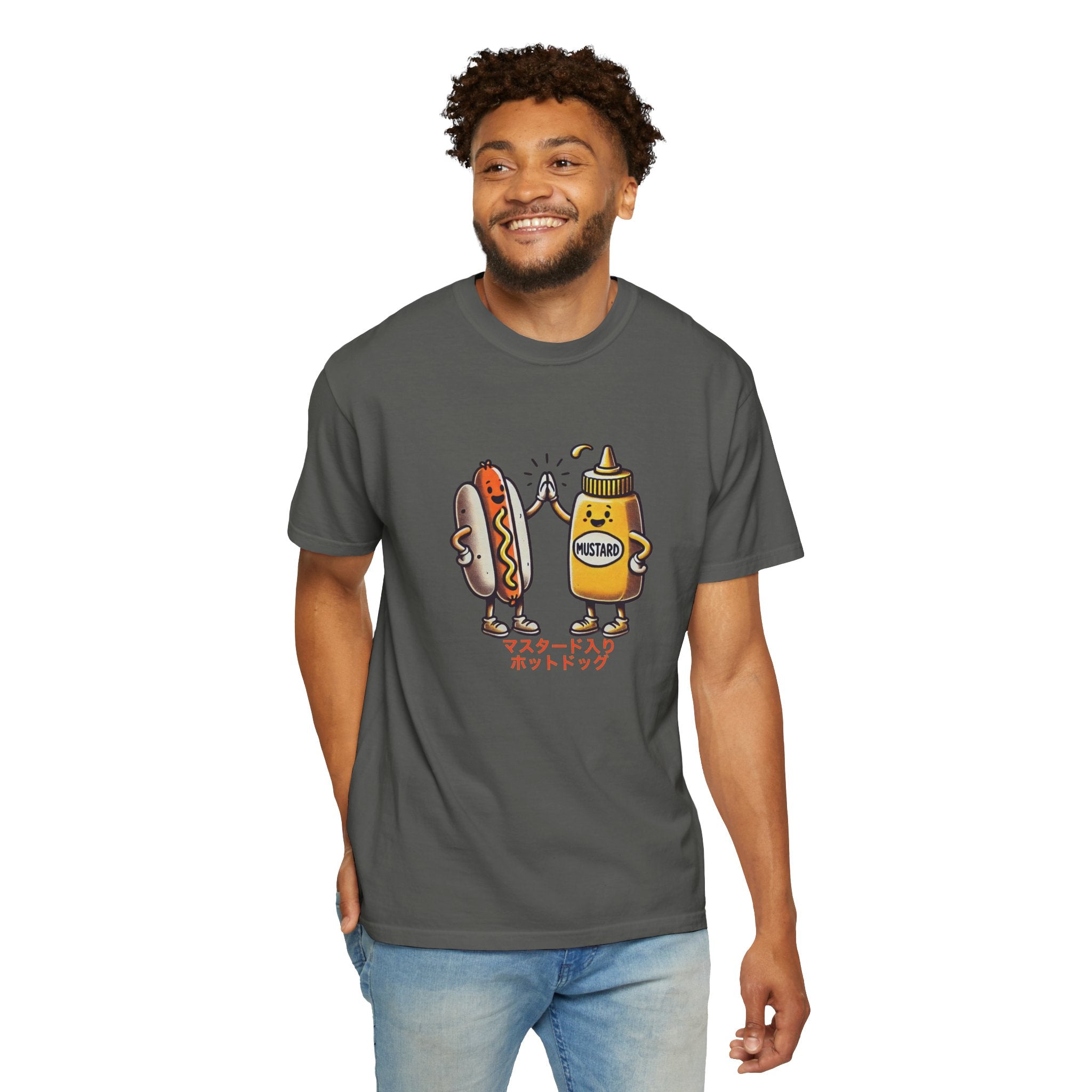 Vintage Hot Dog + Mustard High Five - Tee