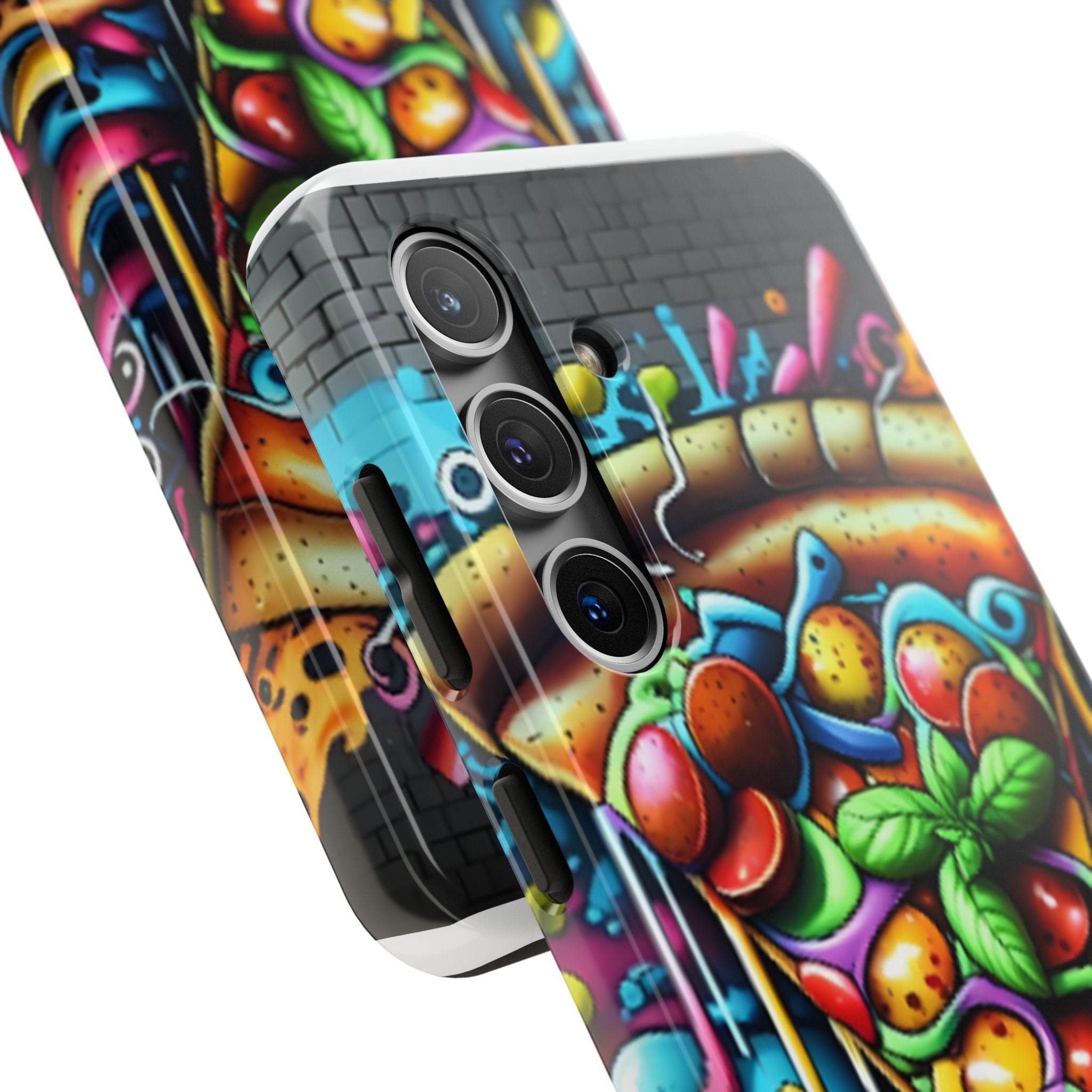Graffiti Pizza Phone Case - Samsung Galaxy 21 22 23 24 Tough Case - Hook's Rubs & Spices