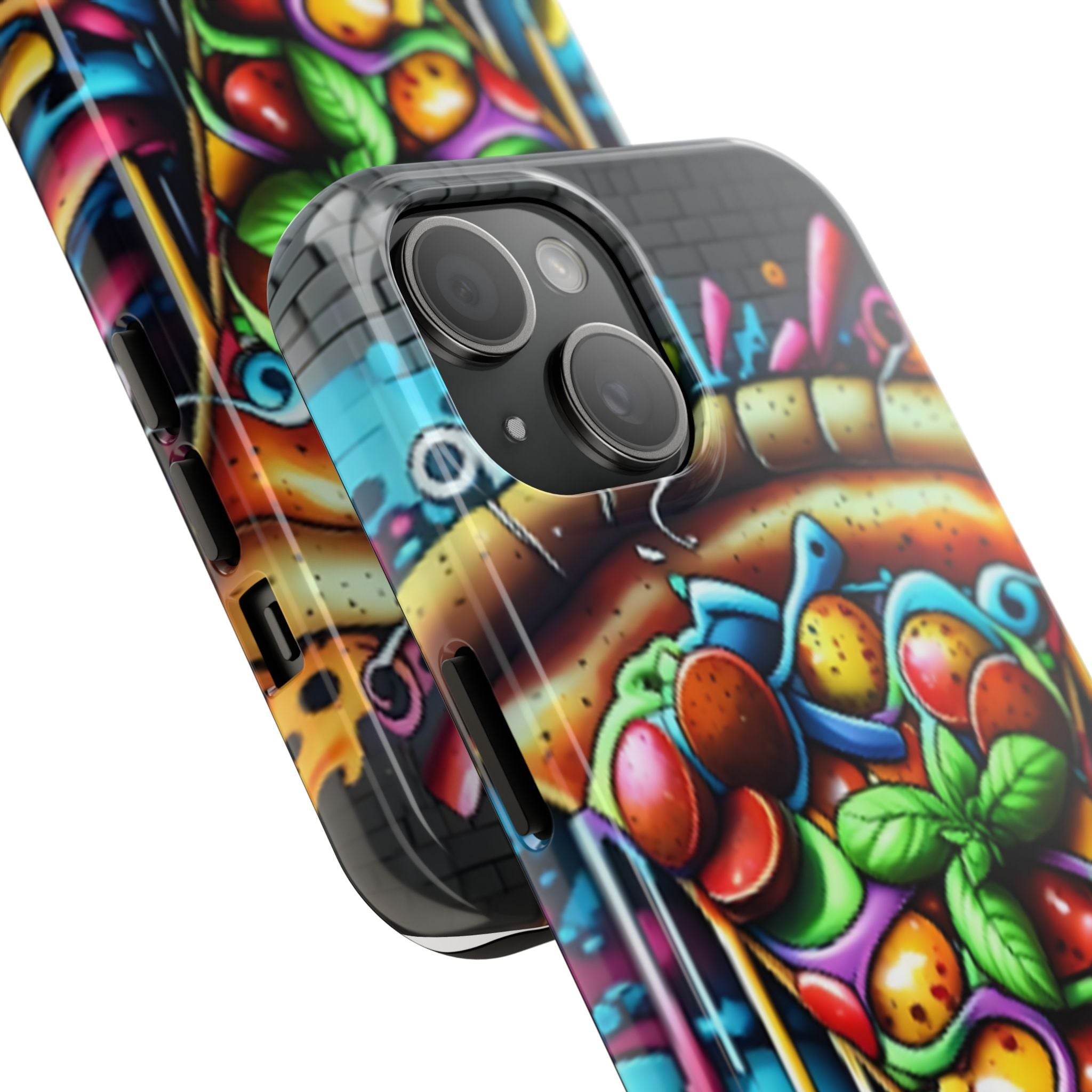 Graffiti Pizza Phone Case - iPhone Tough Case - Hook's Rubs & Spices