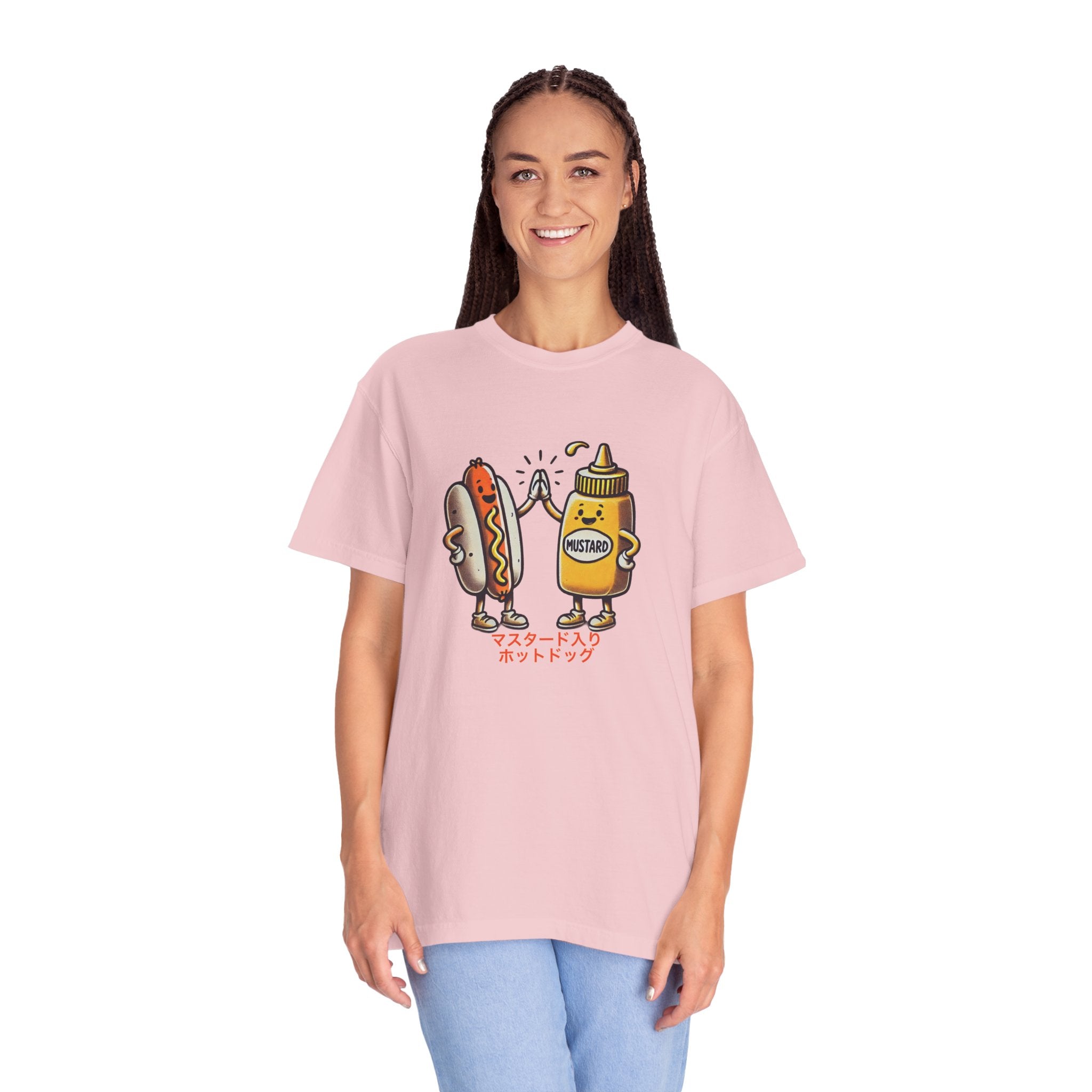 Vintage Hot Dog + Mustard High Five - Tee