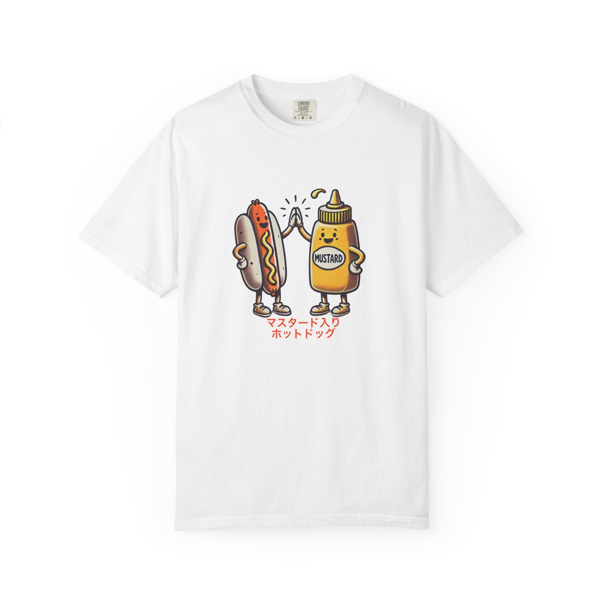 Vintage Hot Dog + Mustard High Five - Tee