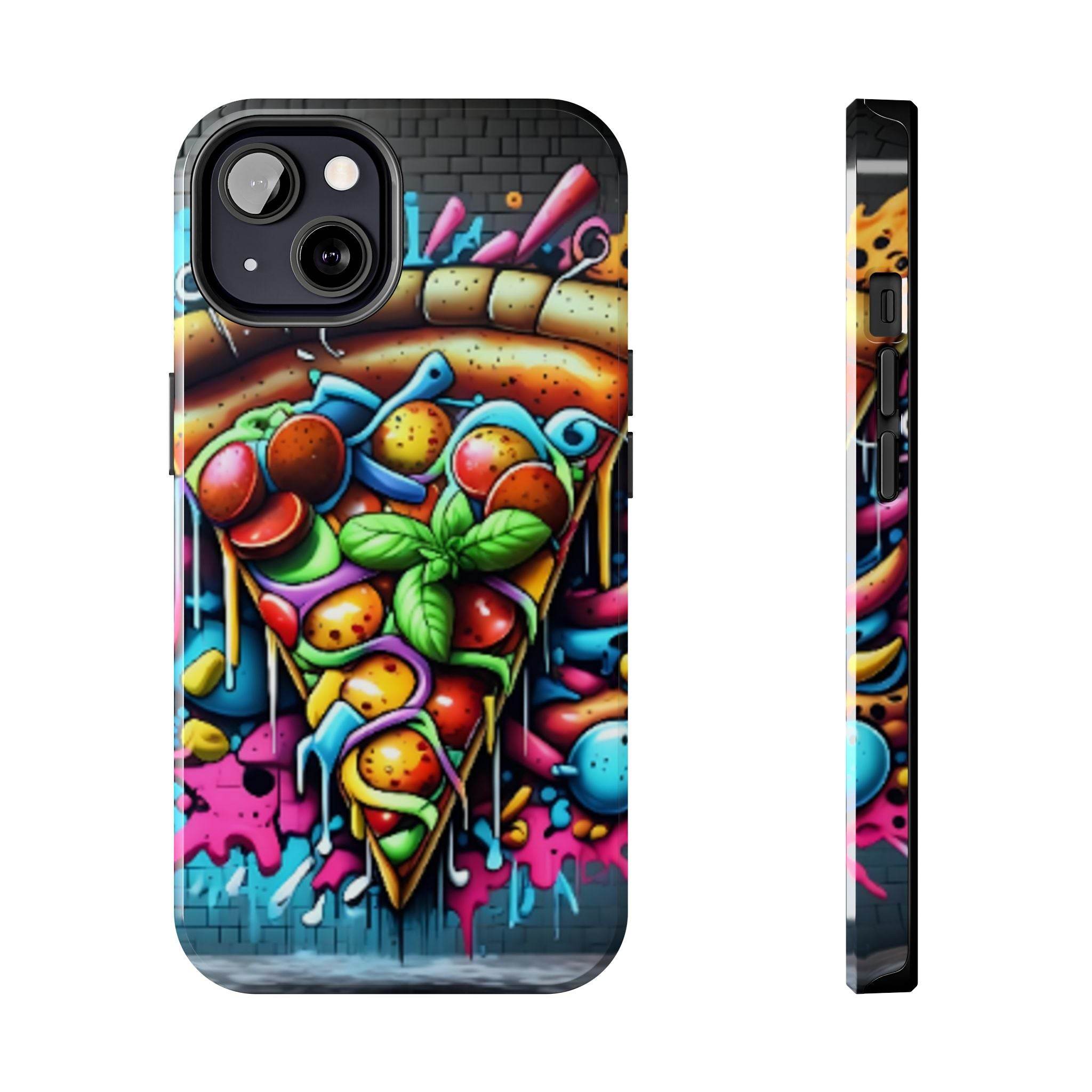 Graffiti Pizza Phone Case - iPhone Tough Case - Hook's Rubs & Spices