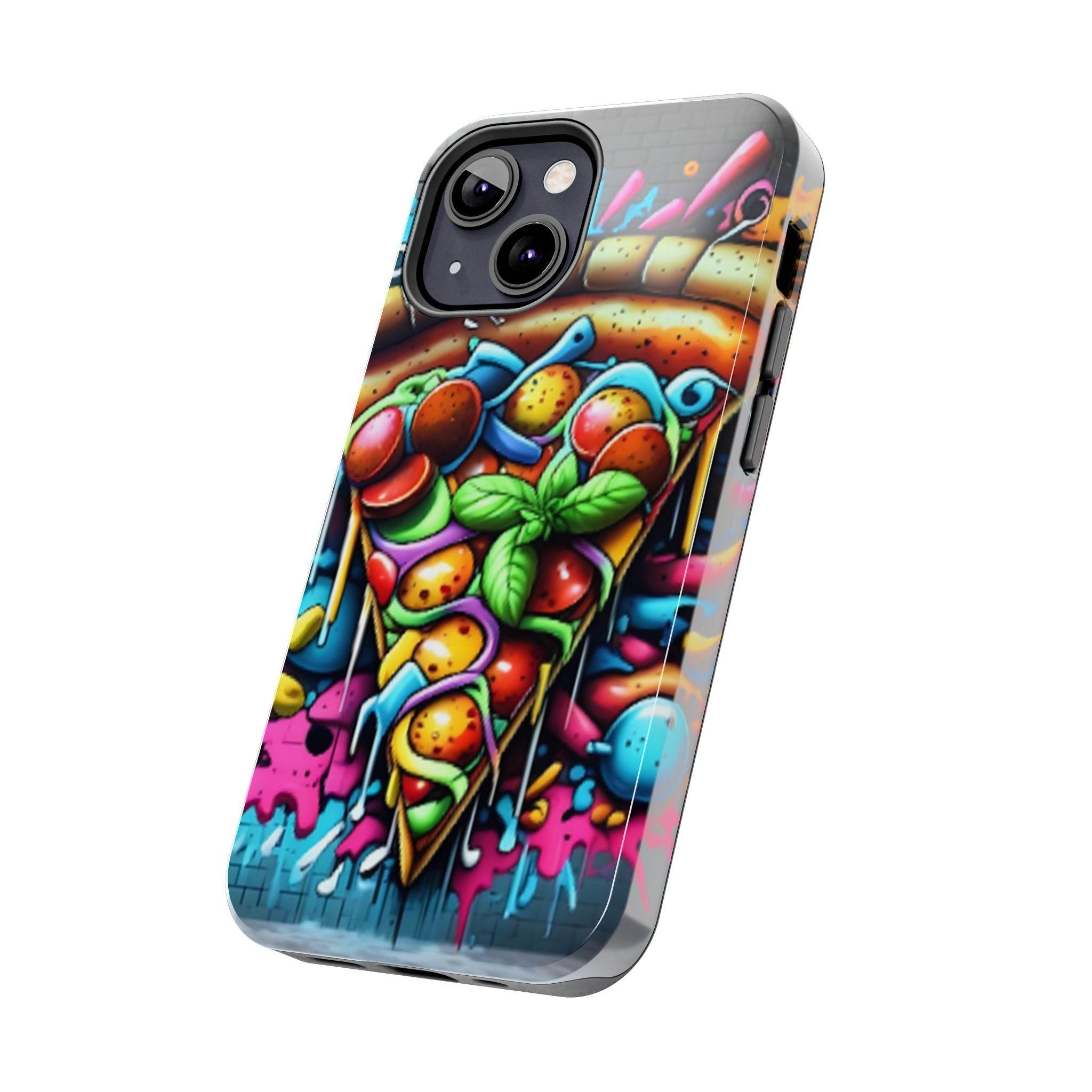 Graffiti Pizza Phone Case - iPhone Tough Case - Hook's Rubs & Spices