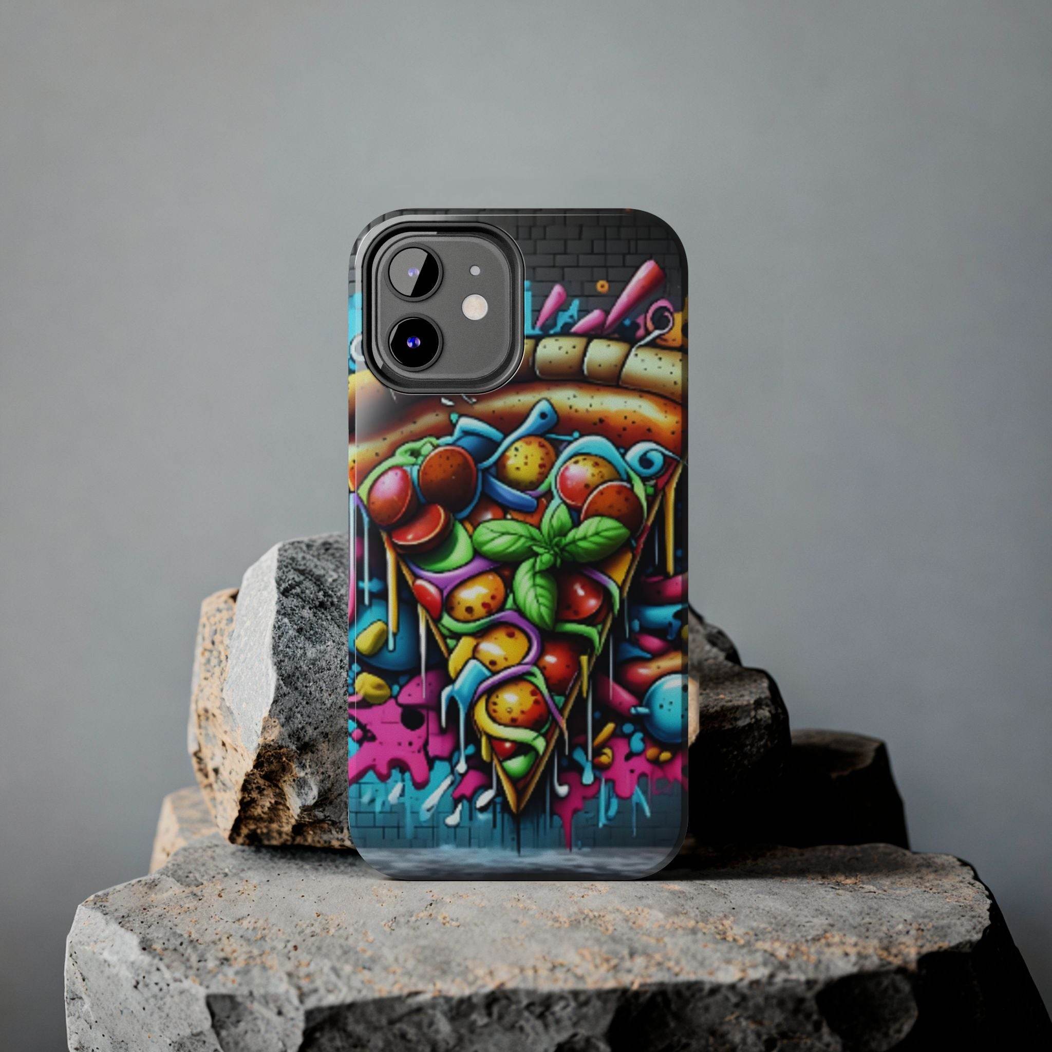 Graffiti Pizza Phone Case - iPhone Tough Case - Hook's Rubs & Spices