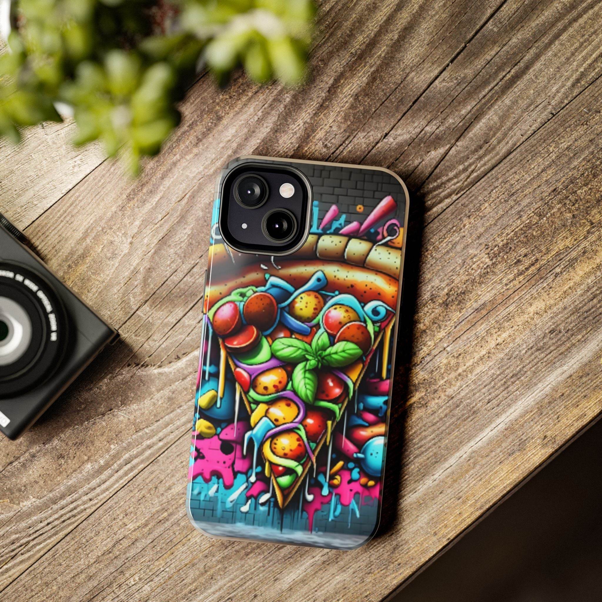 Graffiti Pizza Phone Case - iPhone Tough Case - Hook's Rubs & Spices