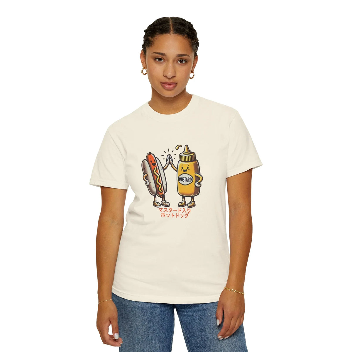 Vintage Hot Dog + Mustard High Five - Tee - Hook's Rubs & Spices