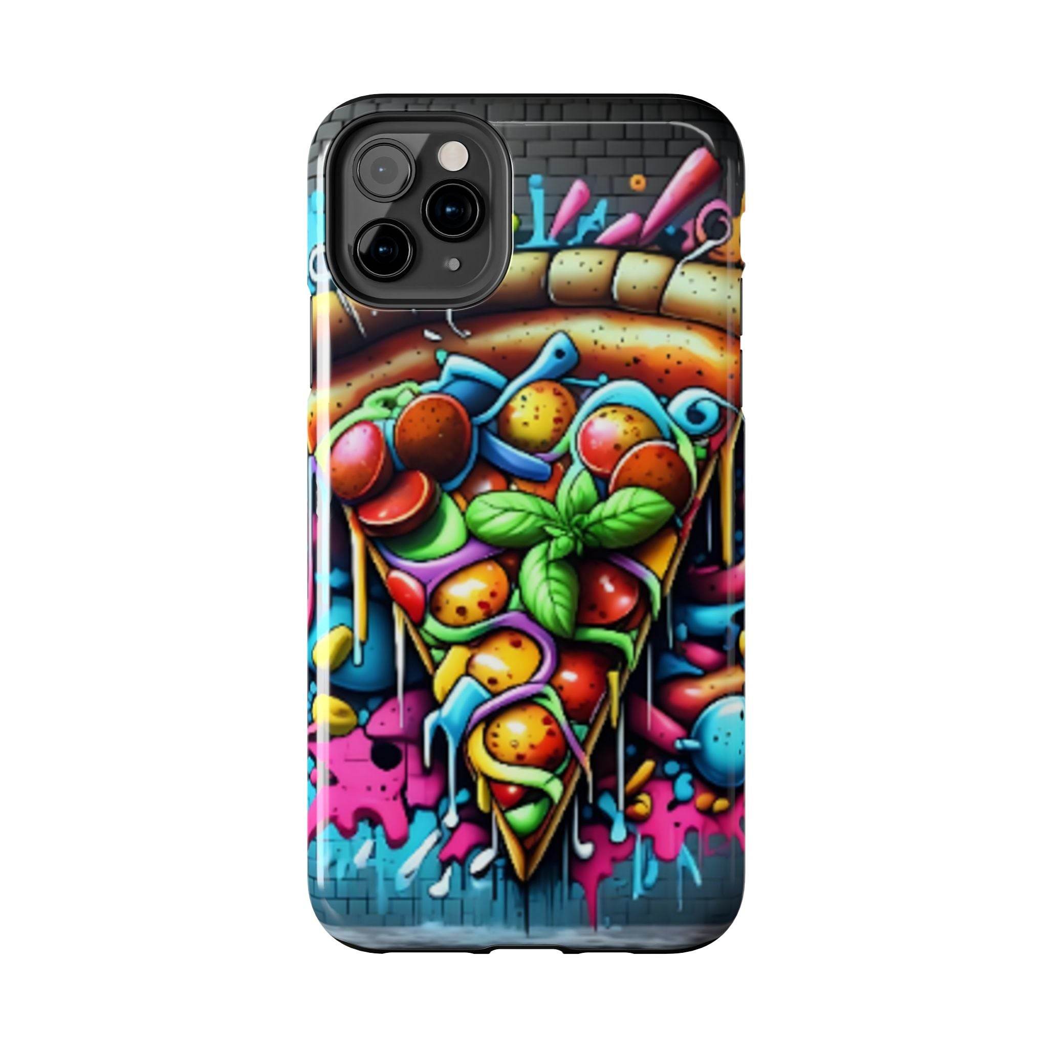 Graffiti Pizza Phone Case - iPhone Tough Case - Hook's Rubs & Spices