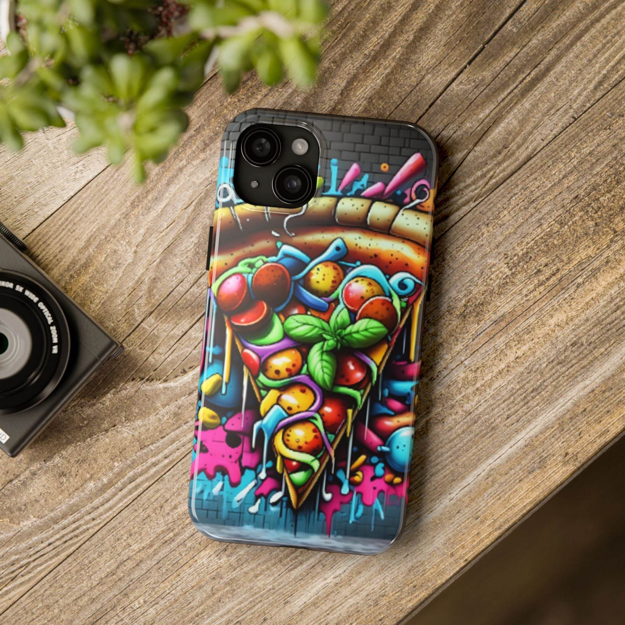 Graffiti Pizza Phone Case - iPhone Tough Case - Hook's Rubs & Spices