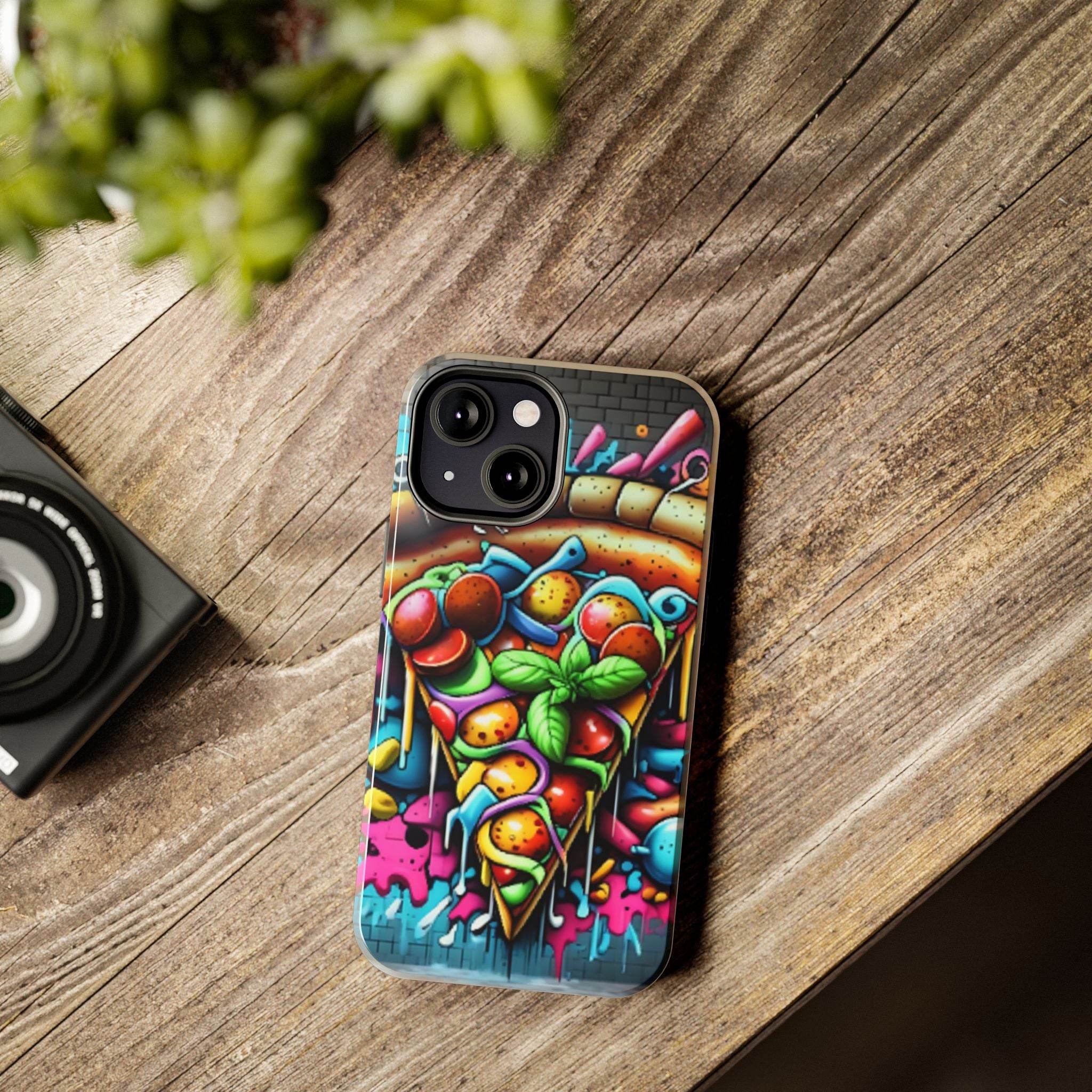 Graffiti Pizza Phone Case - iPhone Tough Case - Hook's Rubs & Spices