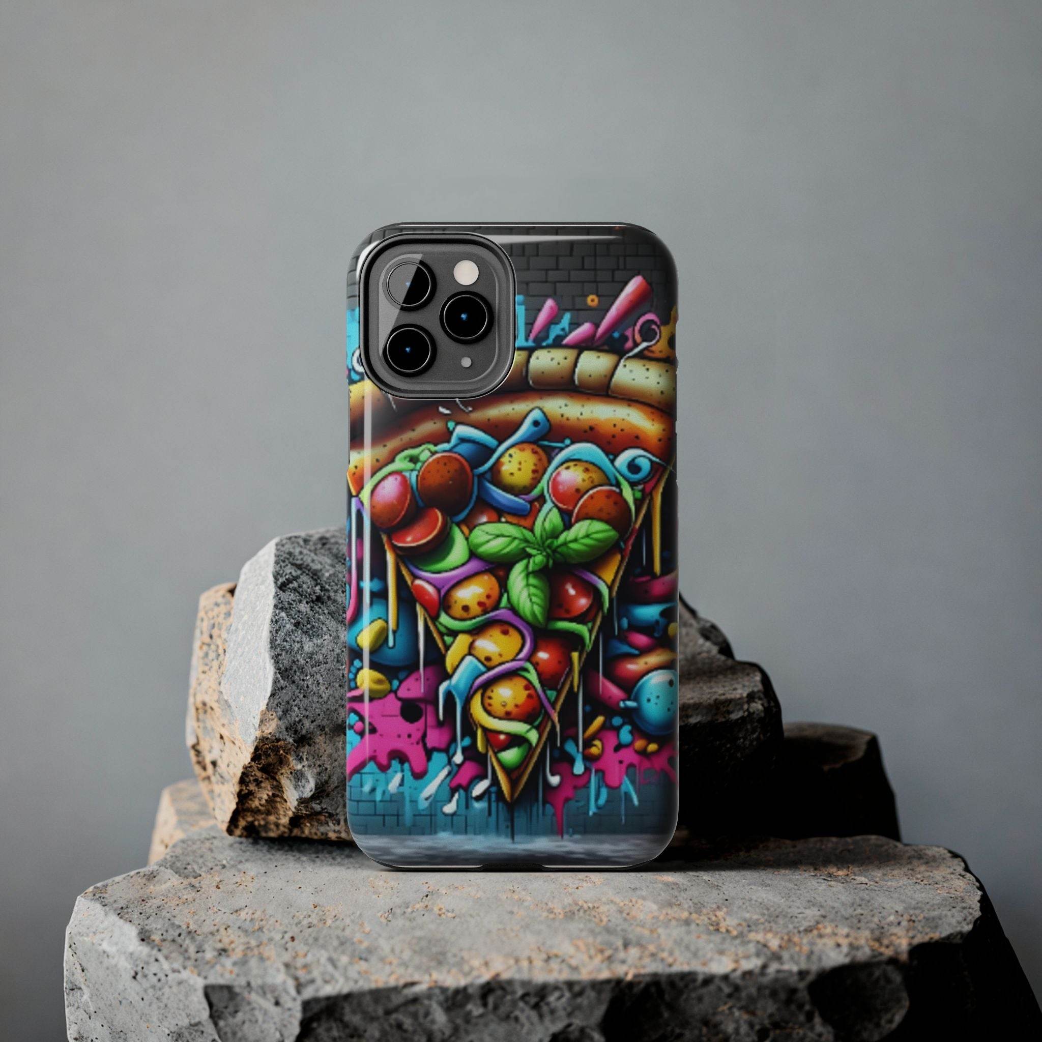 Graffiti Pizza Phone Case - iPhone Tough Case - Hook's Rubs & Spices