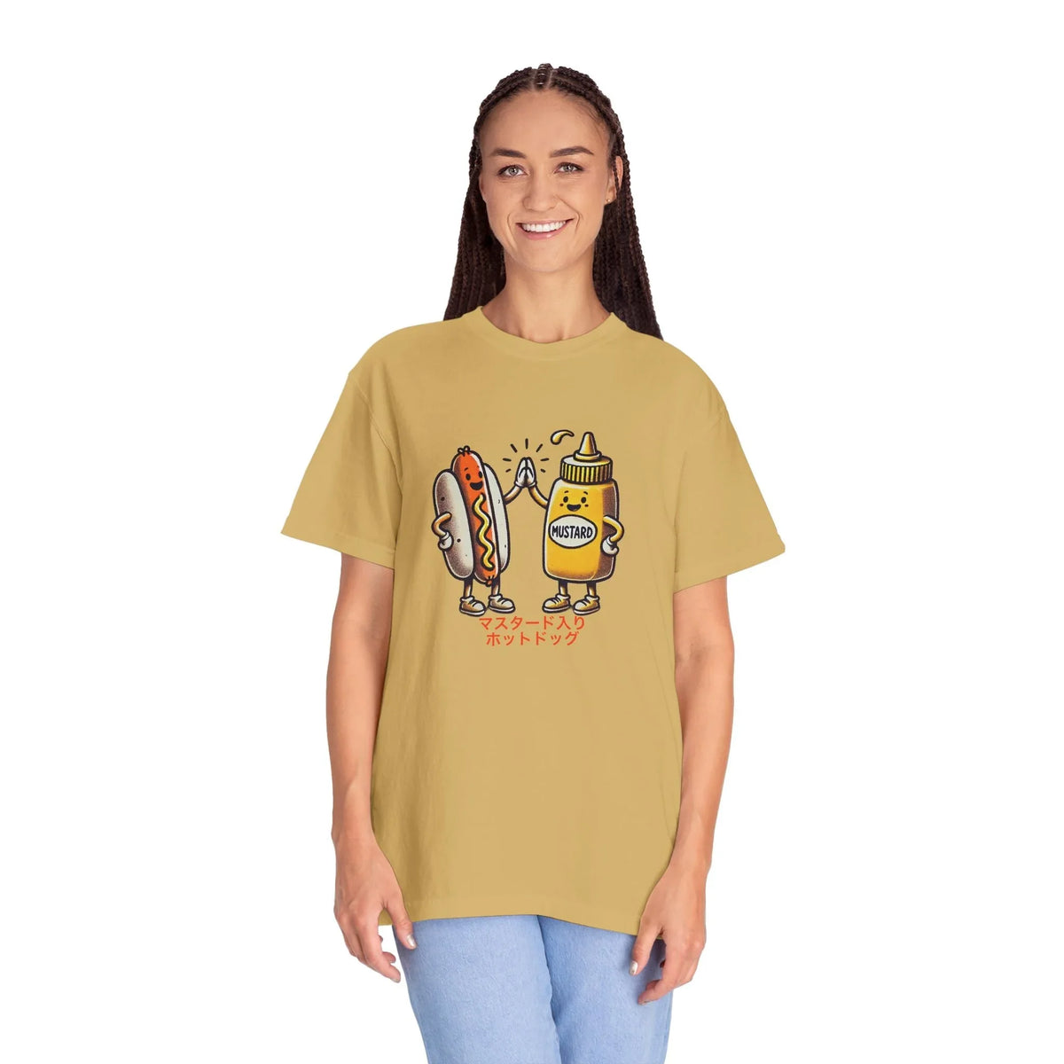 Vintage Hot Dog + Mustard High Five - Tee - Hook's Rubs & Spices