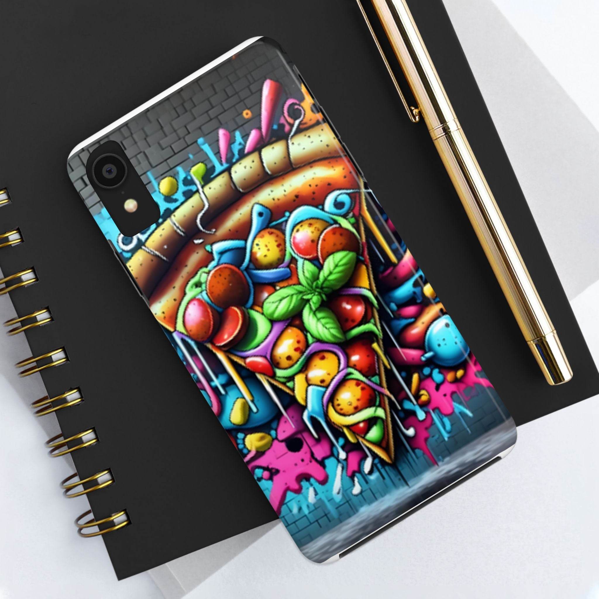 Graffiti Pizza Phone Case - iPhone Tough Case - Hook's Rubs & Spices
