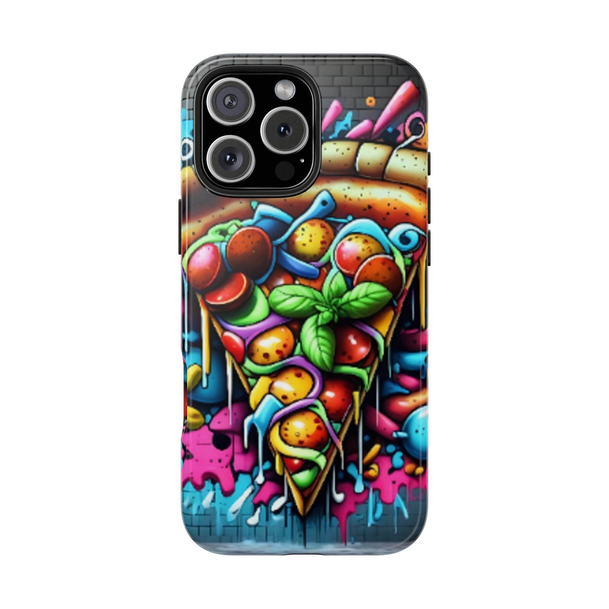 Graffiti Pizza Phone Case - iPhone Tough Case - Hook's Rubs & Spices