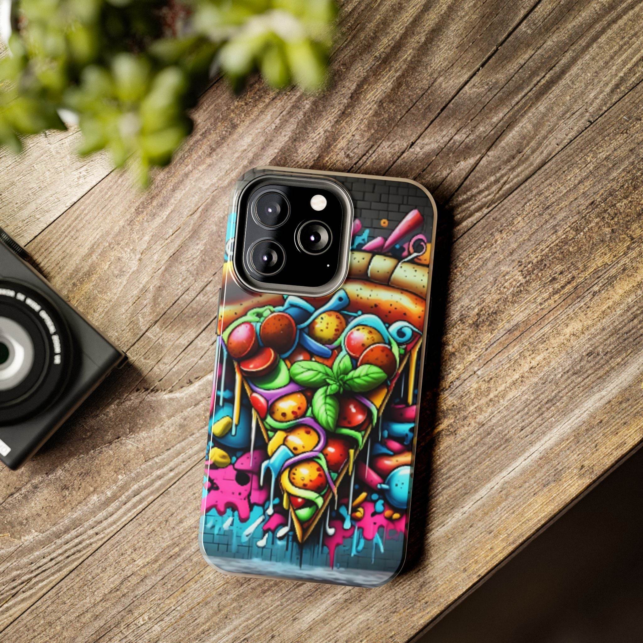 Graffiti Pizza Phone Case - iPhone Tough Case - Hook's Rubs & Spices