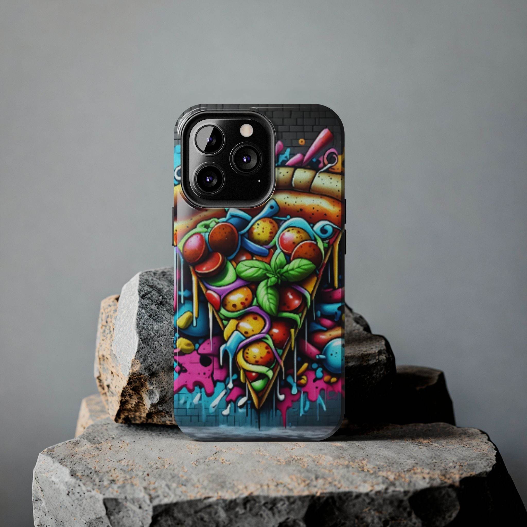 Graffiti Pizza Phone Case - iPhone Tough Case - Hook's Rubs & Spices