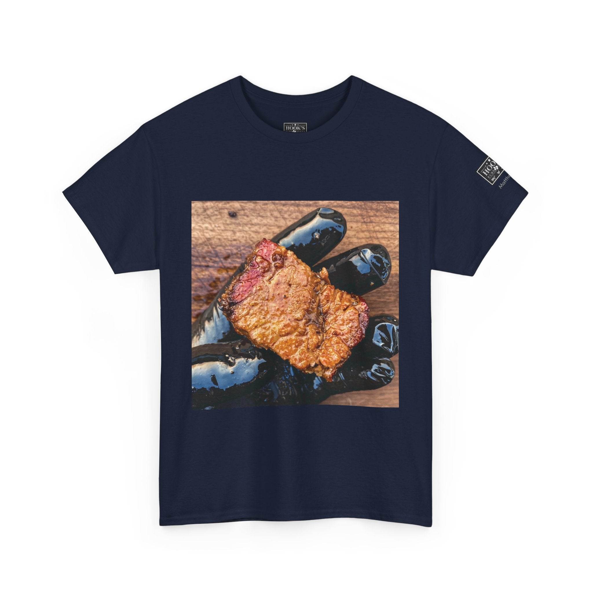 Juicy BBE - Brisket Burnt End Soft Cotton Tee - Hook's Rubs & Spices