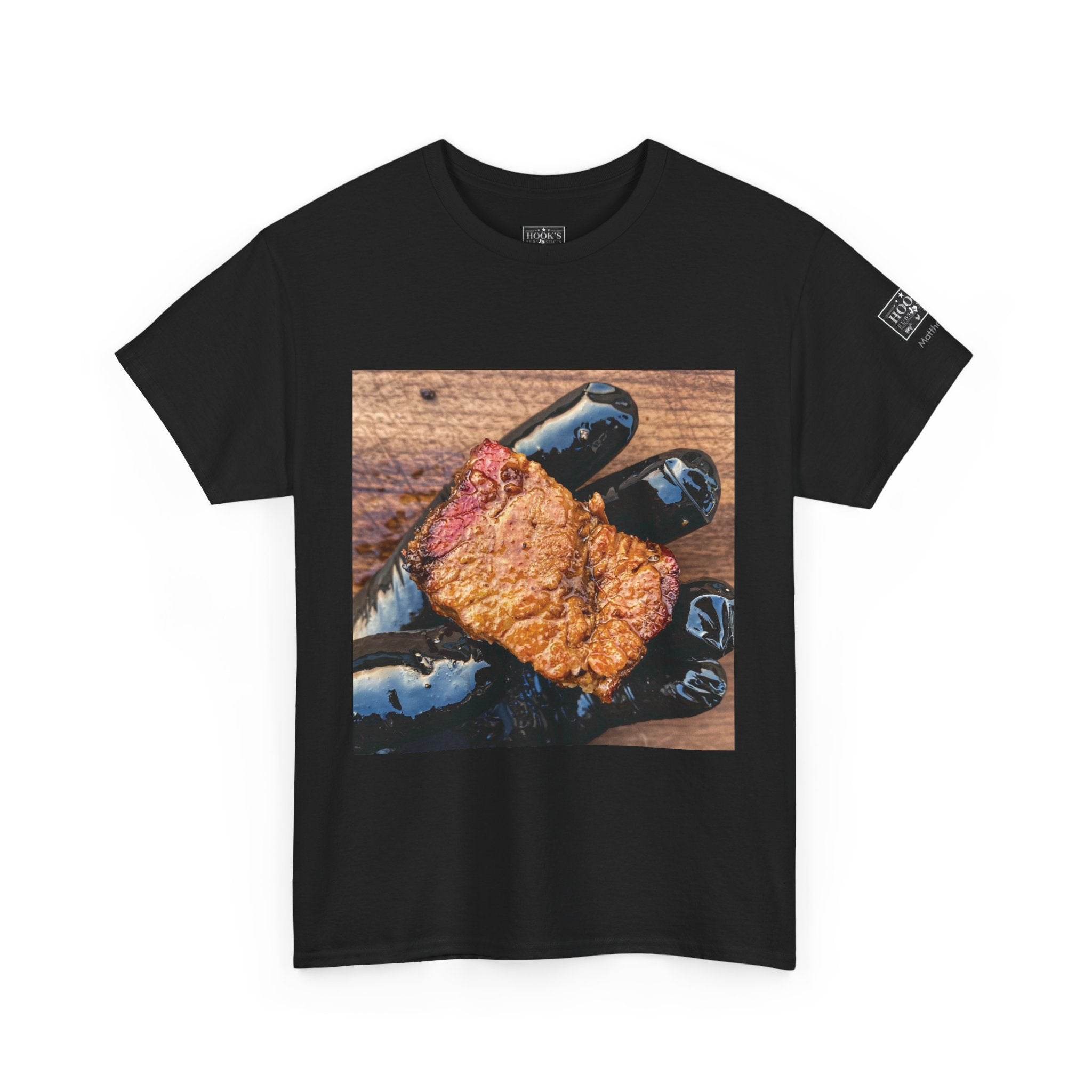 Juicy BBE - Brisket Burnt End Soft Cotton Tee - Hook's Rubs & Spices