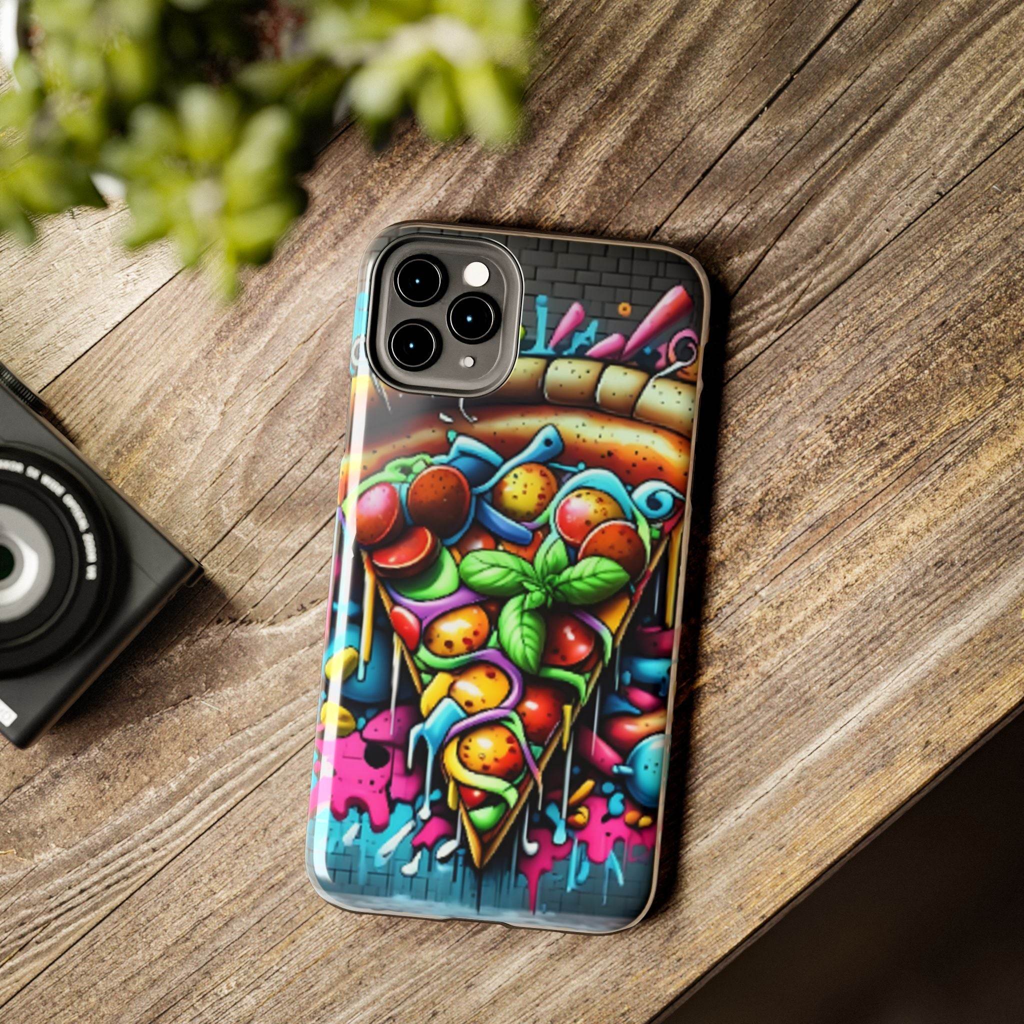 Graffiti Pizza Phone Case - iPhone Tough Case - Hook's Rubs & Spices