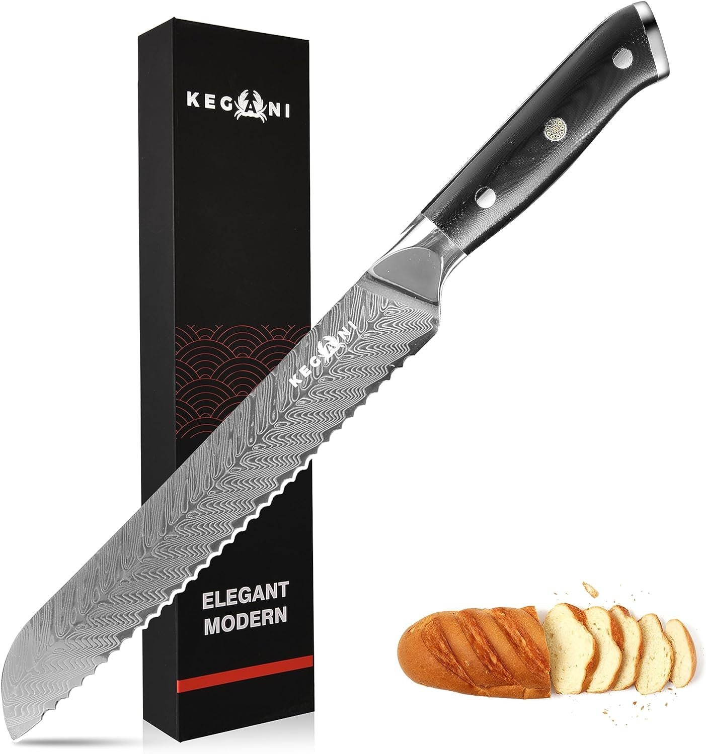 Kegani Serrated Bread Knife