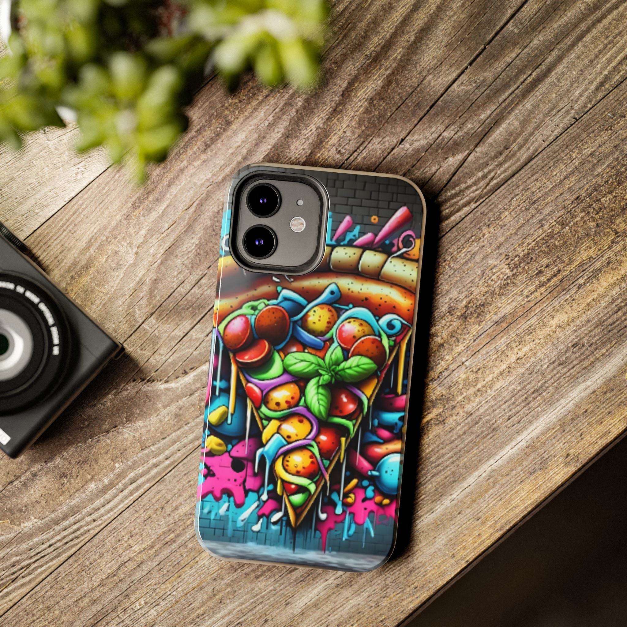 Graffiti Pizza Phone Case - iPhone Tough Case - Hook's Rubs & Spices
