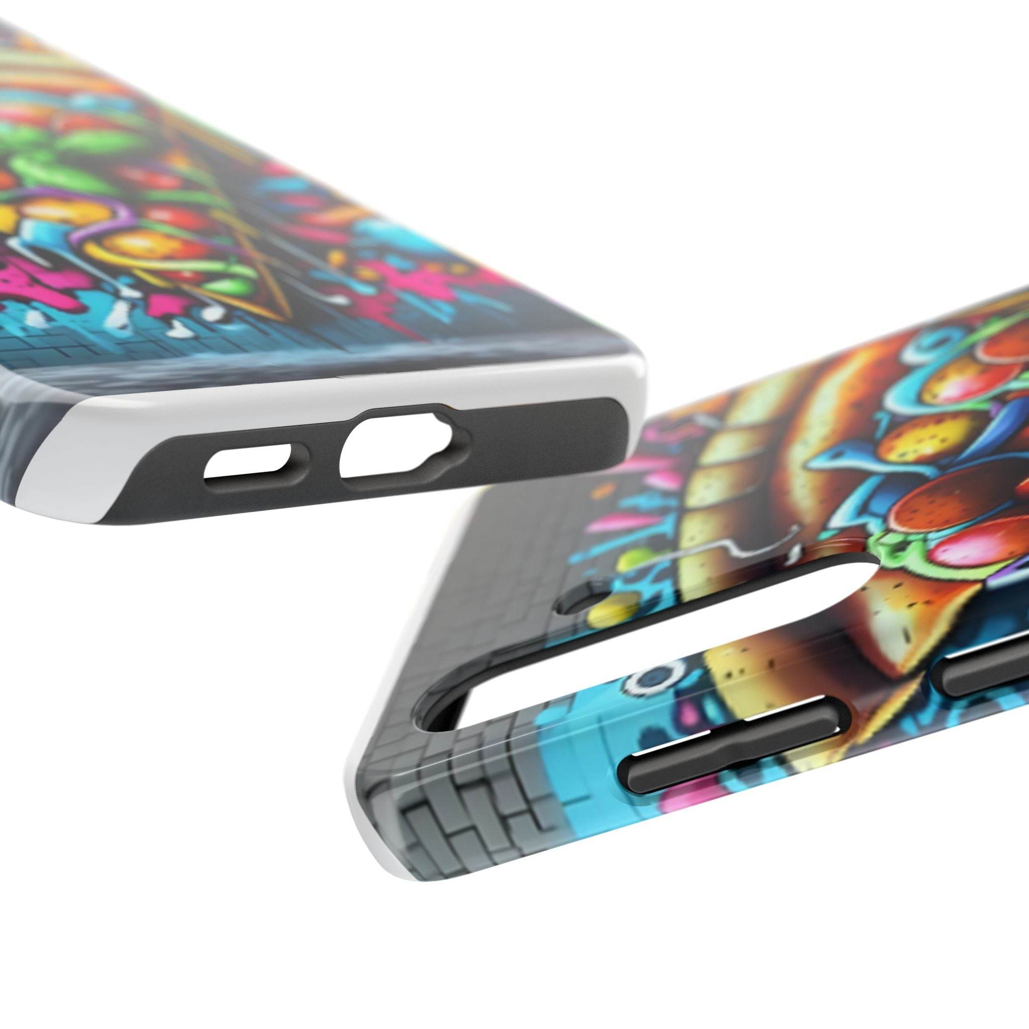Graffiti Pizza Phone Case - Samsung Galaxy 21 22 23 24 Tough Case - Hook's Rubs & Spices